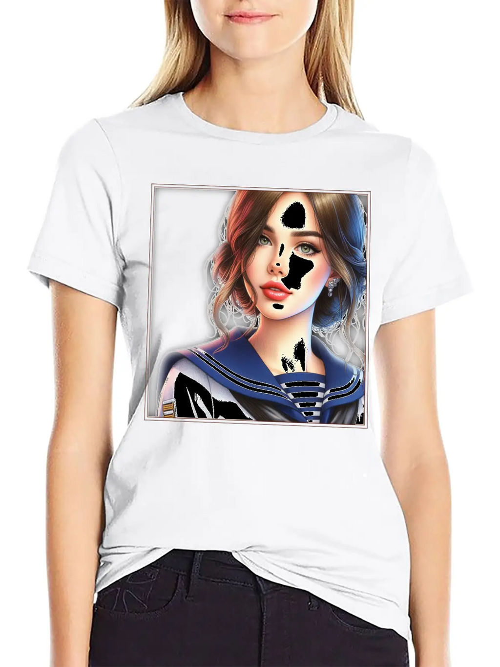 Beautiful Sailor Girl Unisex Casual T-Shirt – Clean Design For Daily Comfort