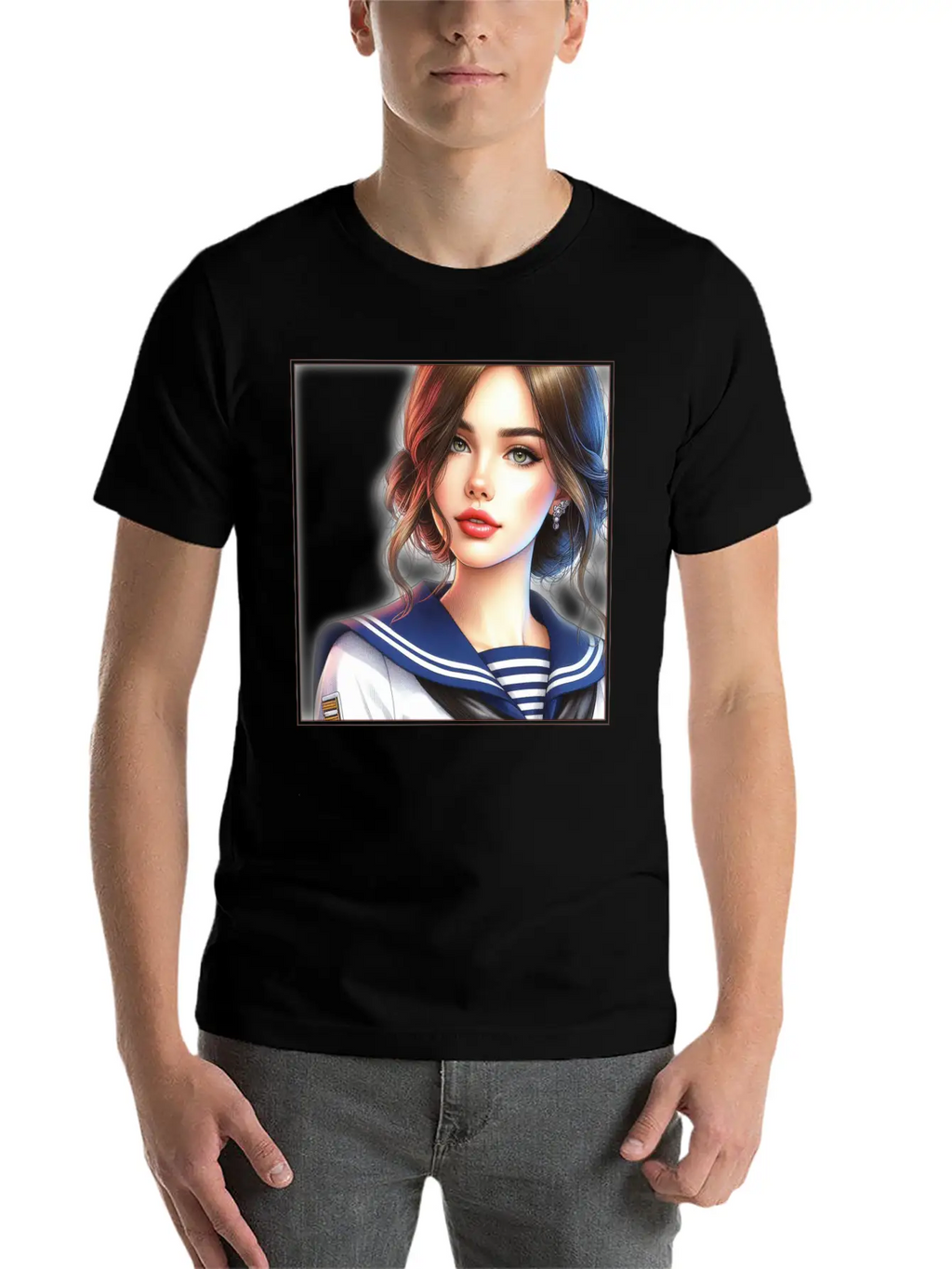 Beautiful Sailor Girl Unisex Casual T-Shirt – Clean Design For Daily Comfort