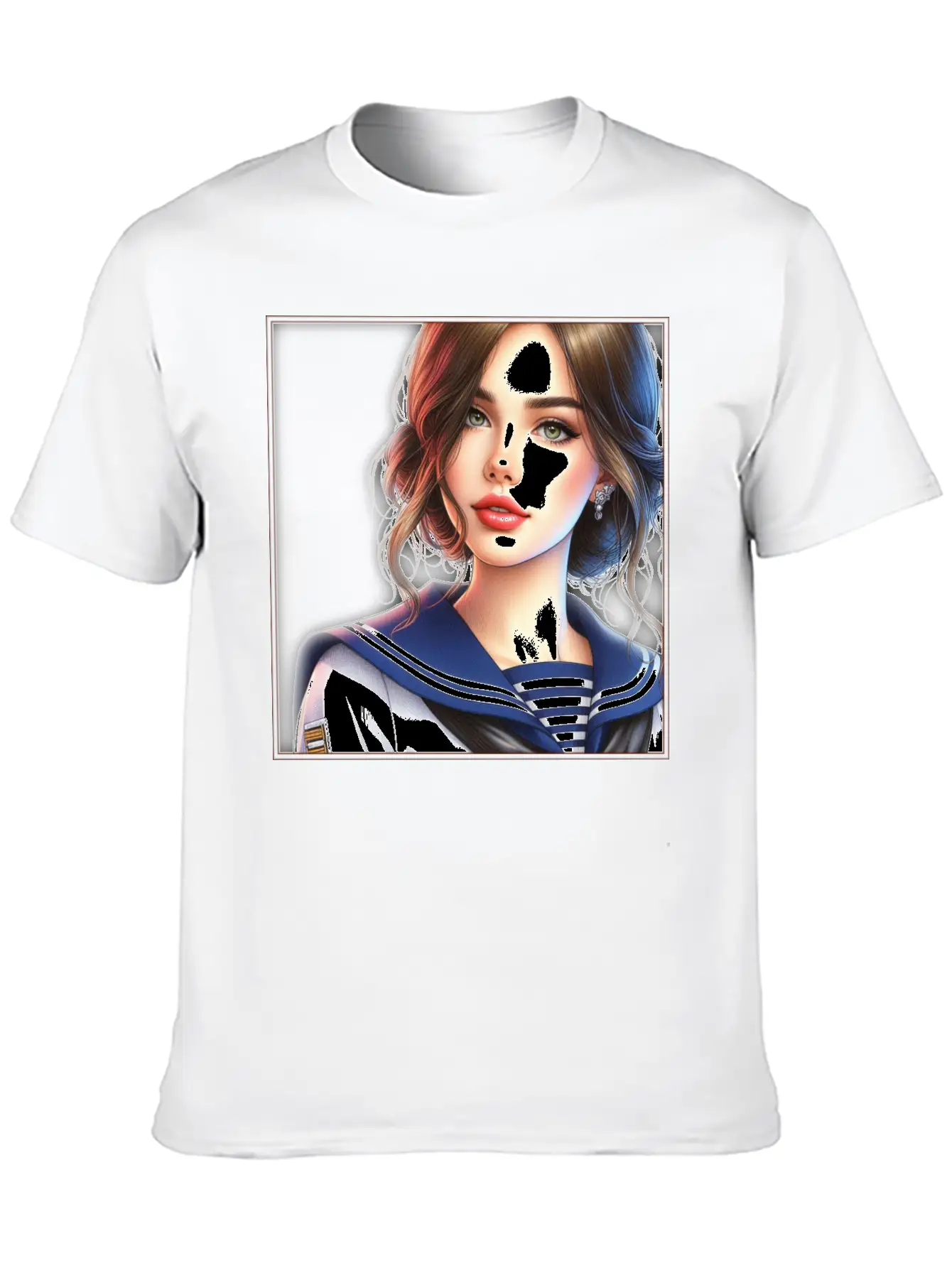 Beautiful Sailor Girl Unisex Casual T-Shirt – Clean Design For Daily Comfort