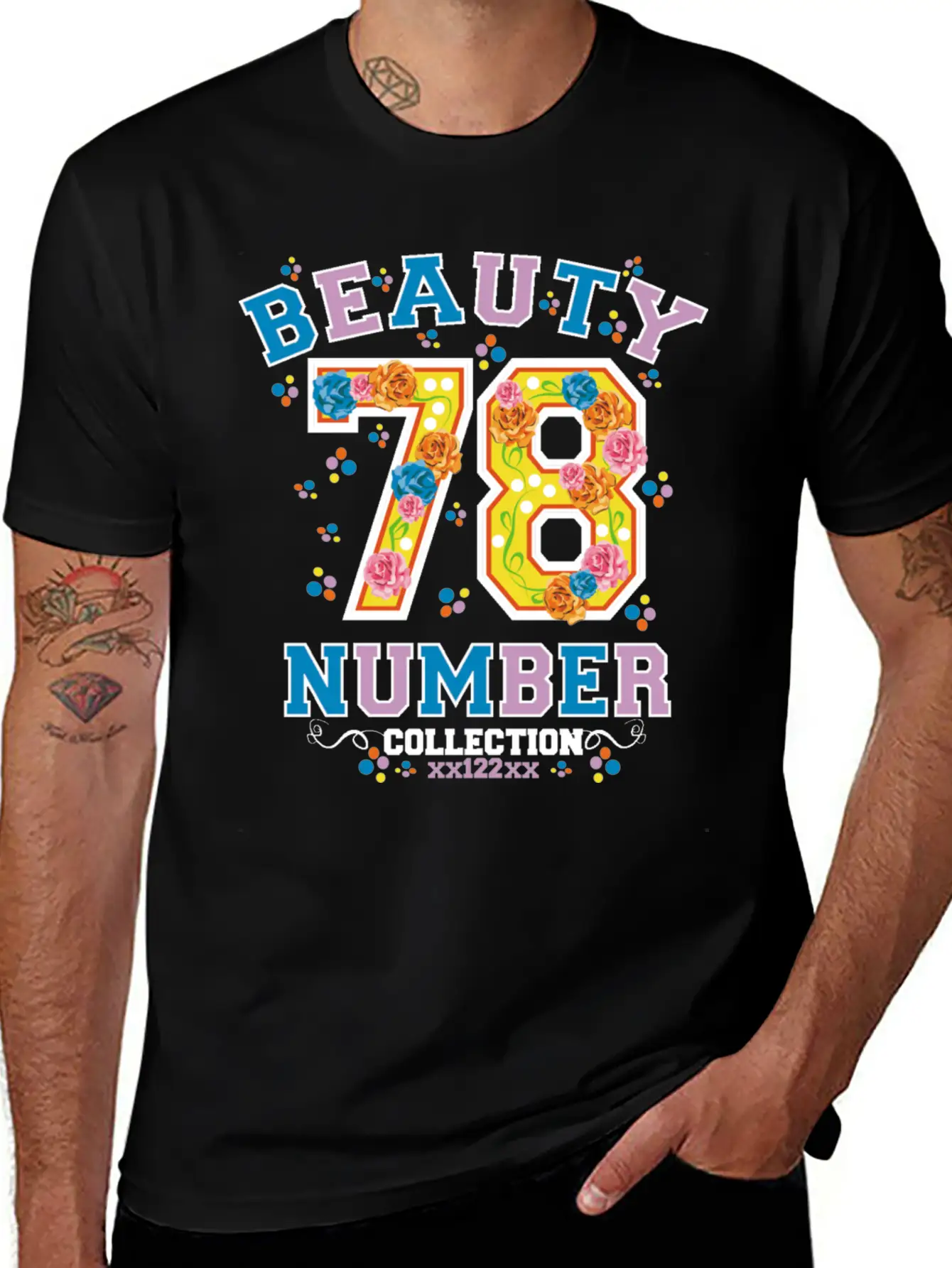 Beauty 78 Number Essential Cotton Tee For Daily Outfits – Unisex Style