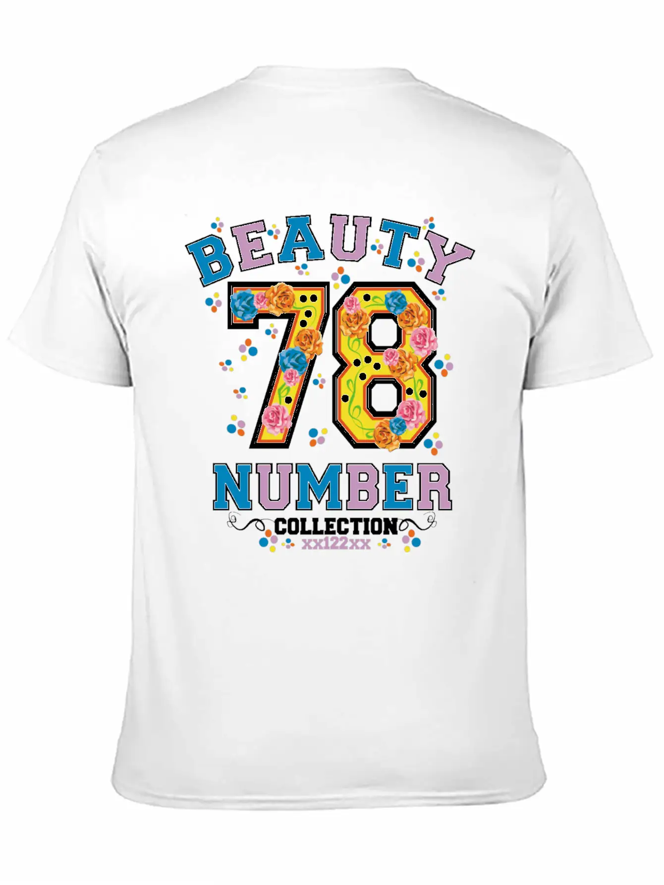 Beauty 78 Number Essential Cotton Tee For Daily Outfits – Unisex Style