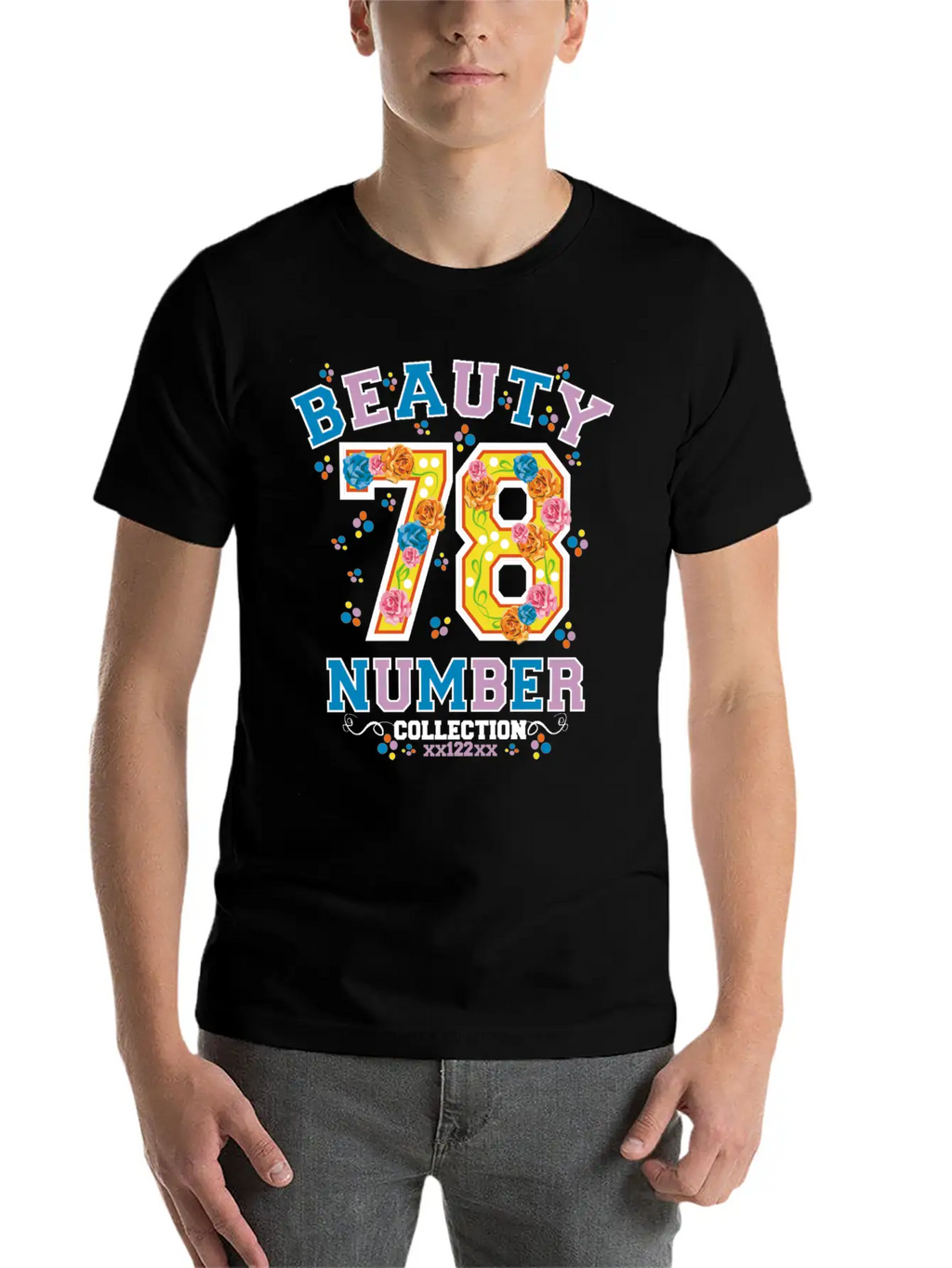Beauty 78 Number Essential Cotton Tee For Daily Outfits – Unisex Style