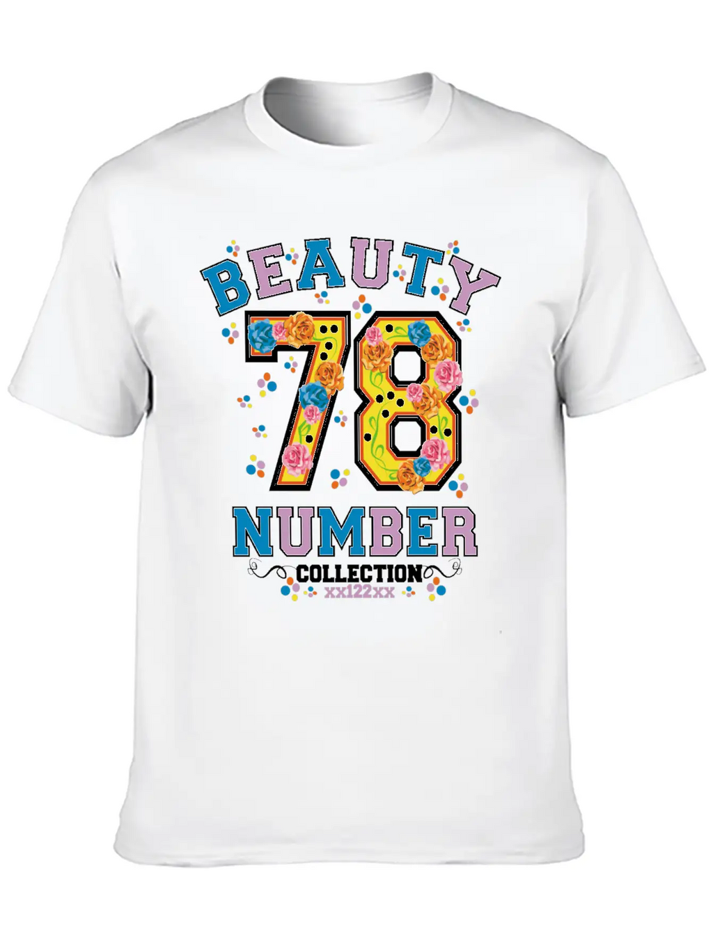 Beauty 78 Number Essential Cotton Tee For Daily Outfits – Unisex Style