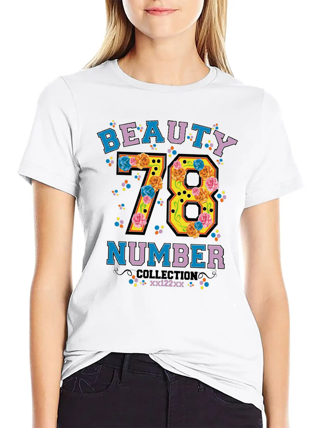 Beauty 78 Number Essential Cotton Tee For Daily Outfits – Unisex Style