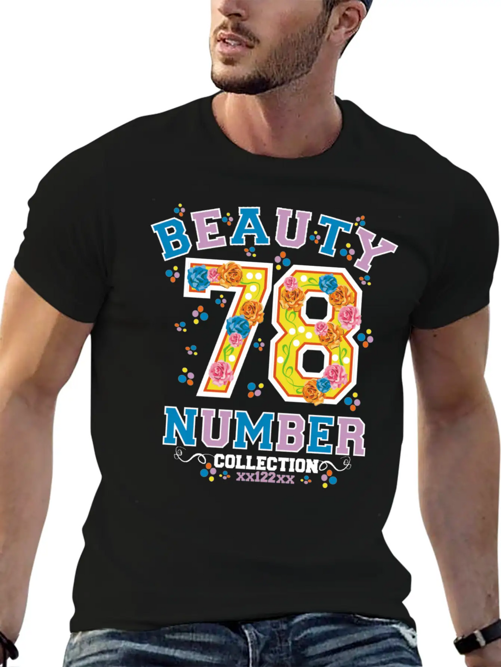 Beauty 78 Number Essential Cotton Tee For Daily Outfits – Unisex Style