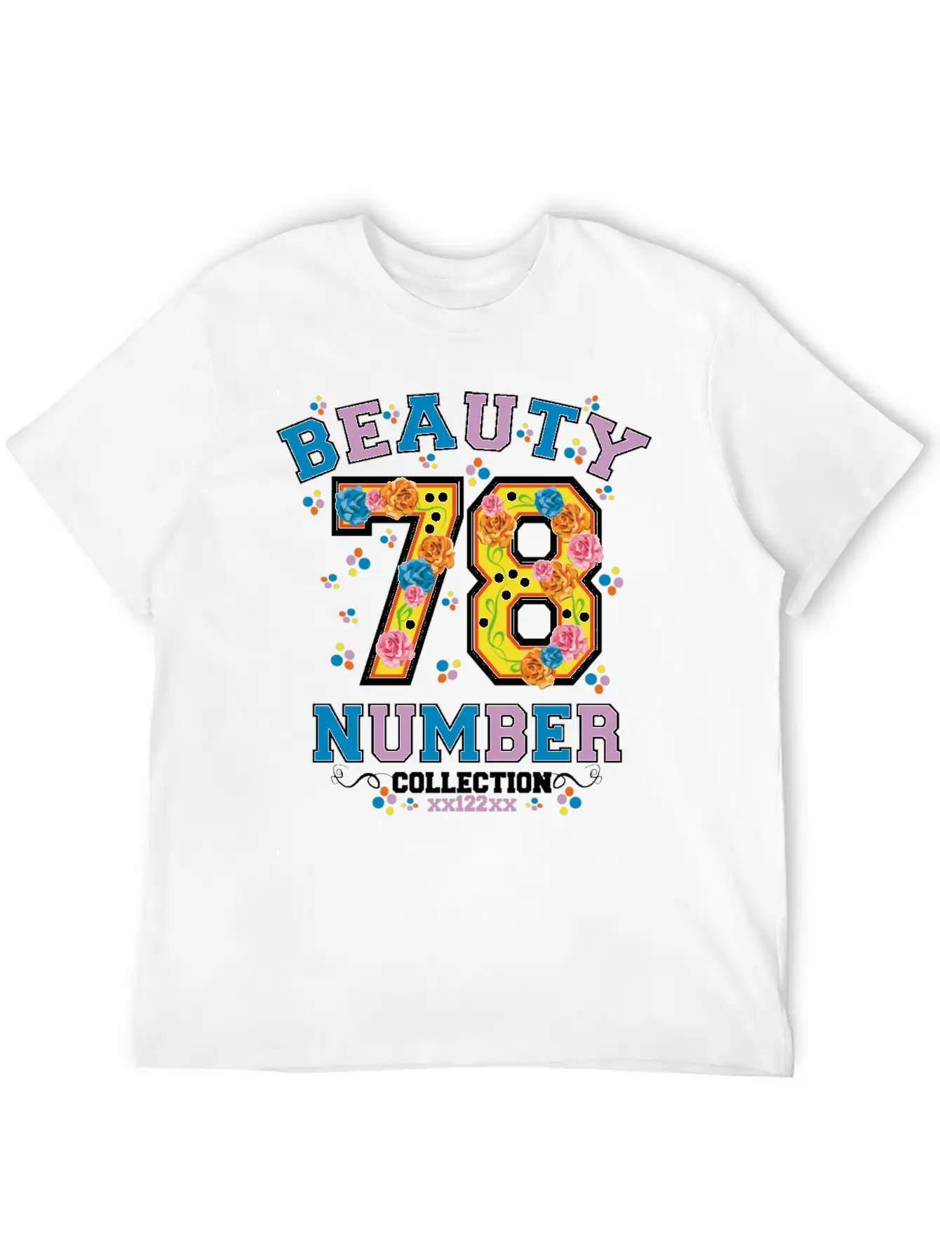 Beauty 78 Number Essential Cotton Tee For Daily Outfits – Unisex Style