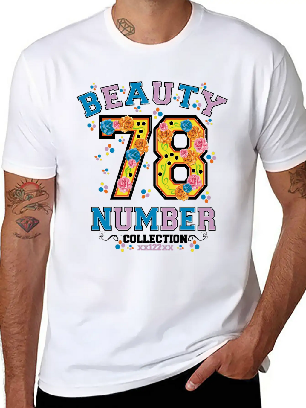 Beauty 78 Number Essential Cotton Tee For Daily Outfits – Unisex Style