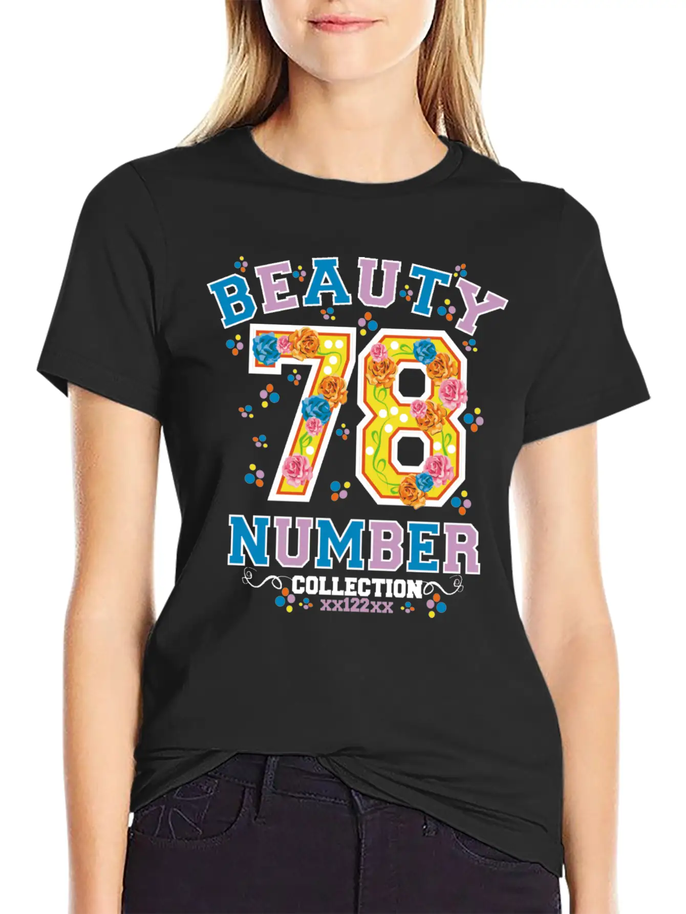 Beauty 78 Number Essential Cotton Tee For Daily Outfits – Unisex Style