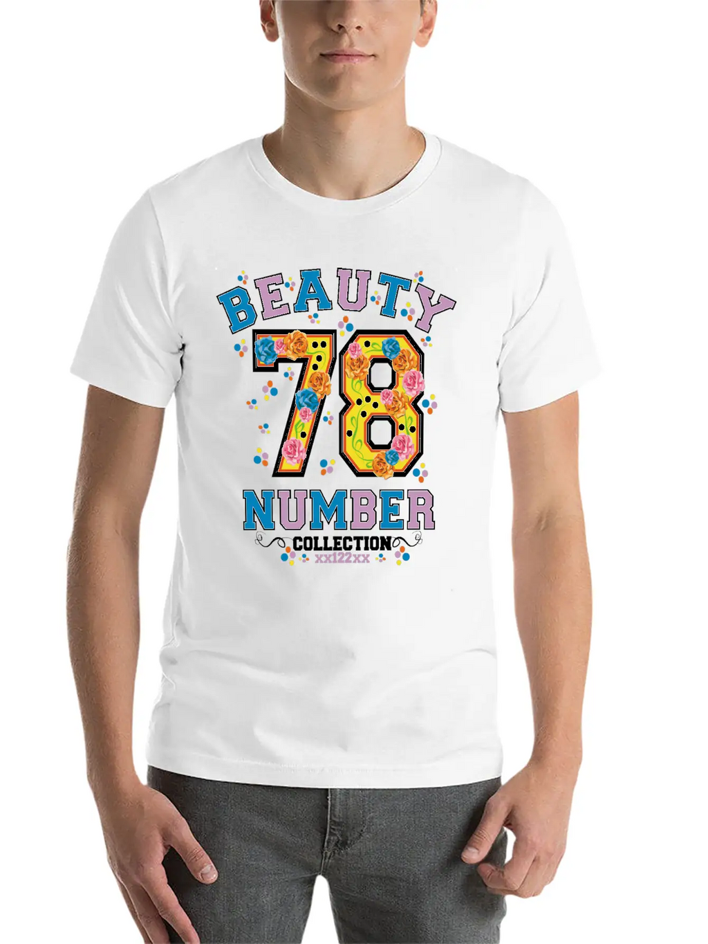 Beauty 78 Number Essential Cotton Tee For Daily Outfits – Unisex Style
