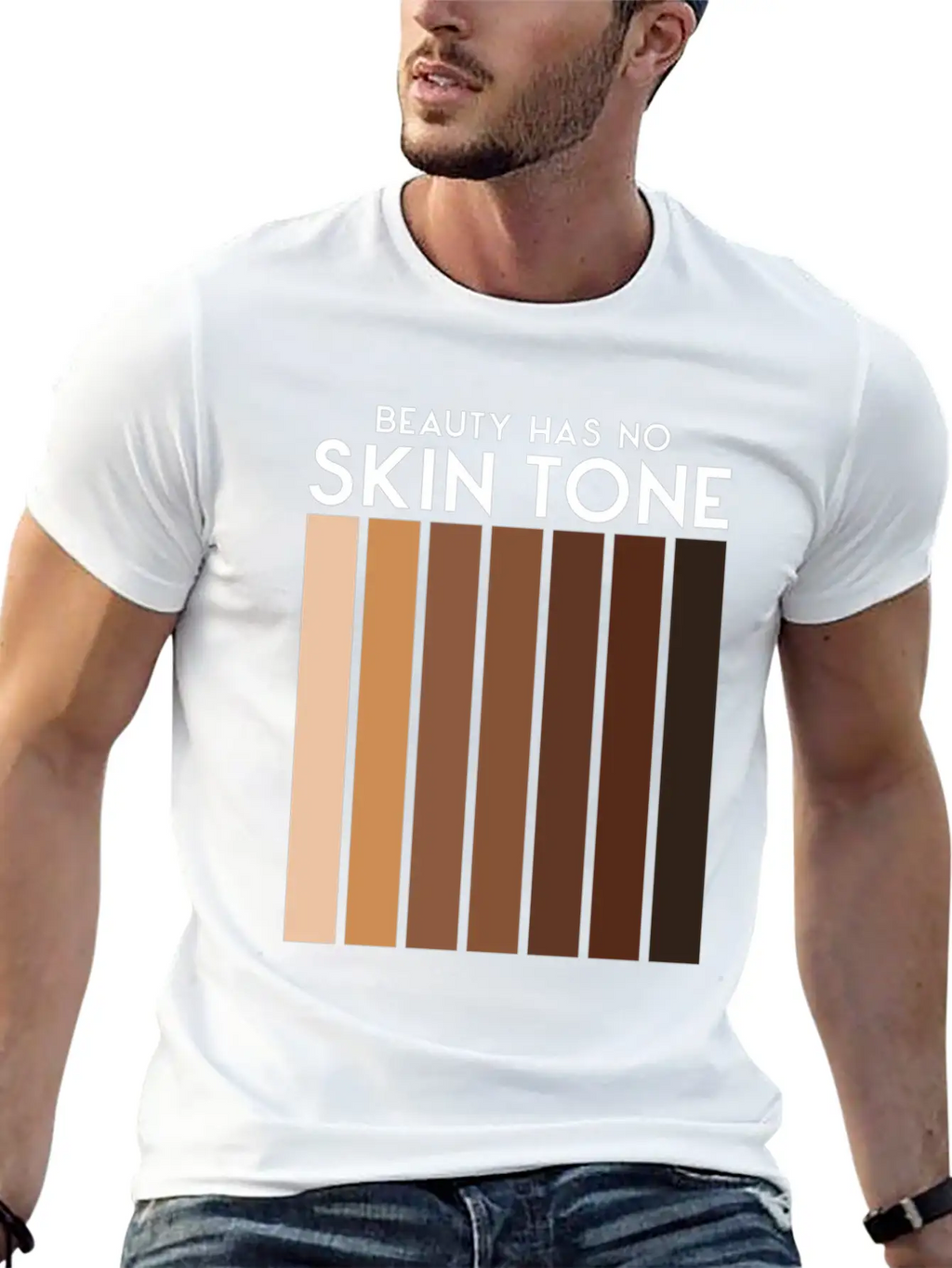 Beauty Has No Skin Tone T-Shirt | Melanin Tee Unisex Casual T-Shirt – Clean Design For Daily Comfort
