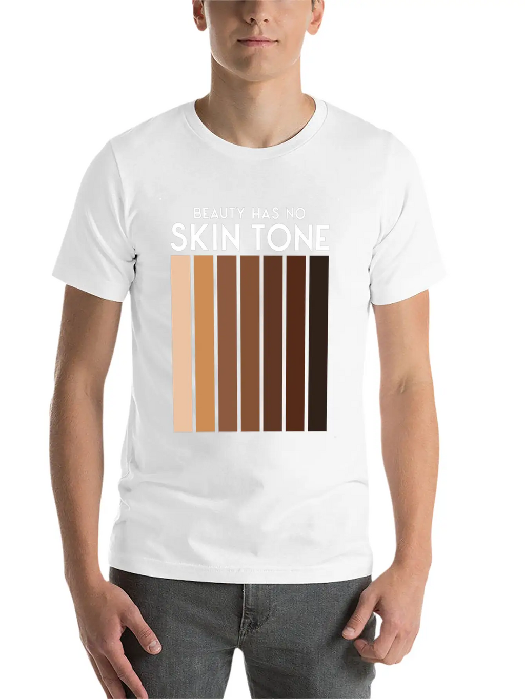 Beauty Has No Skin Tone T-Shirt | Melanin Tee Unisex Casual T-Shirt – Clean Design For Daily Comfort