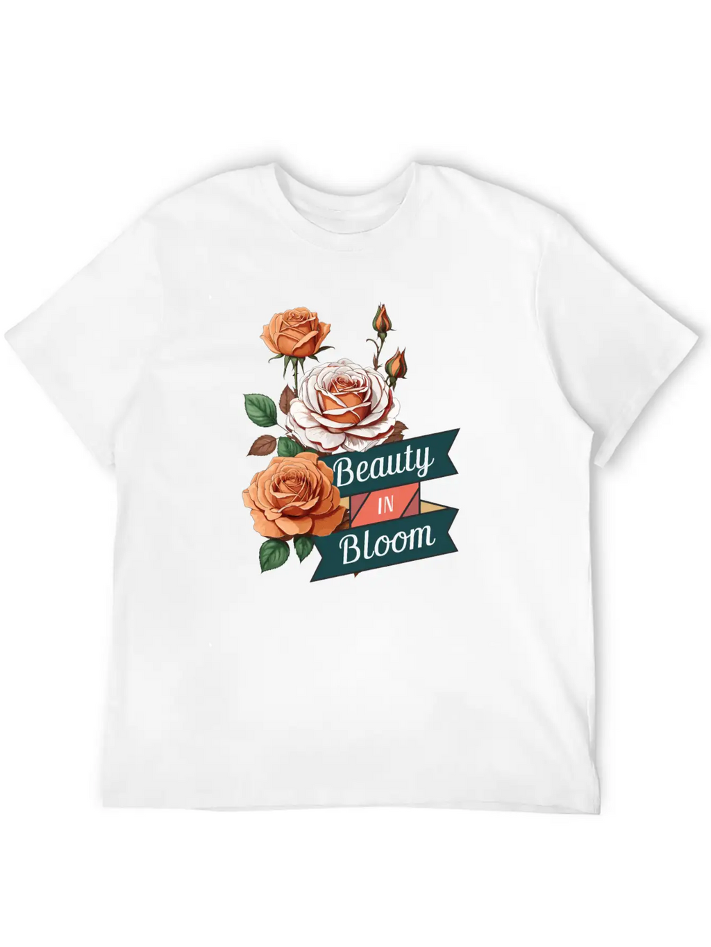 Beauty In Bloom Casual Graphic T-Shirt – Simple And Comfortable Daily Wear