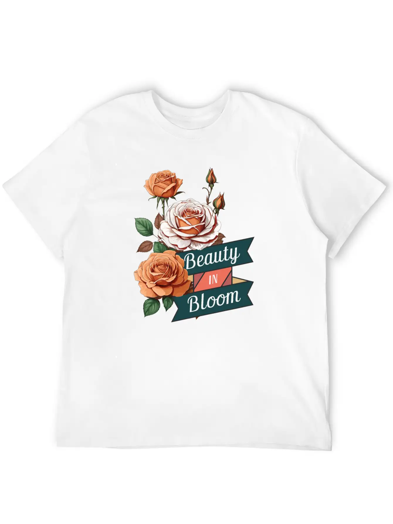 Beauty In Bloom Casual Graphic T-Shirt – Simple And Comfortable Daily Wear