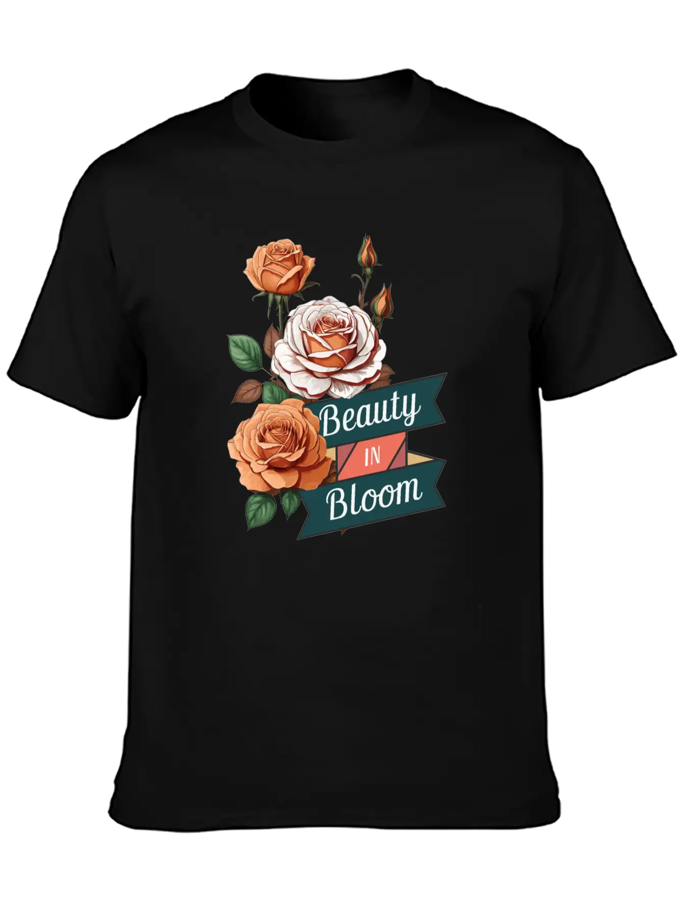 Beauty In Bloom Casual Graphic T-Shirt – Simple And Comfortable Daily Wear