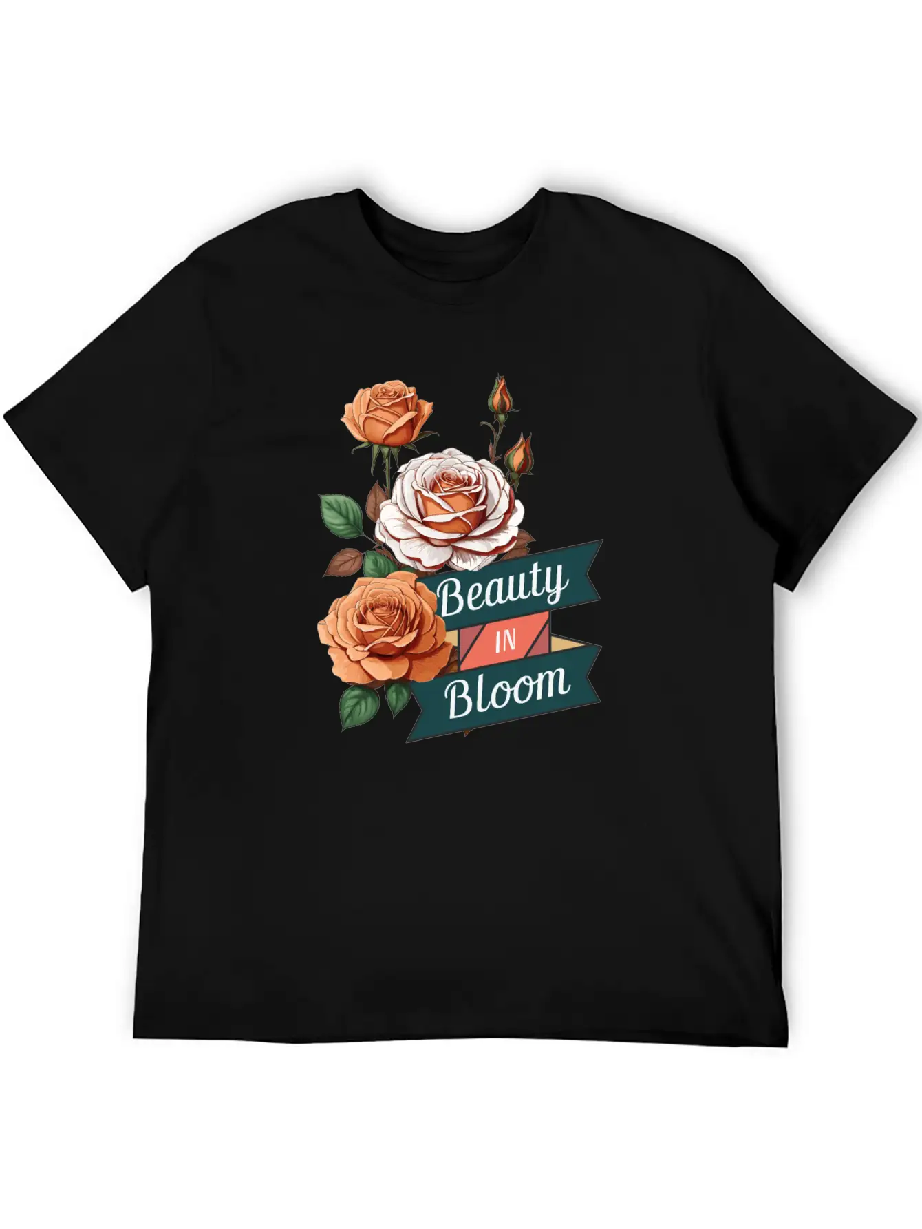 Beauty In Bloom Casual Graphic T-Shirt – Simple And Comfortable Daily Wear