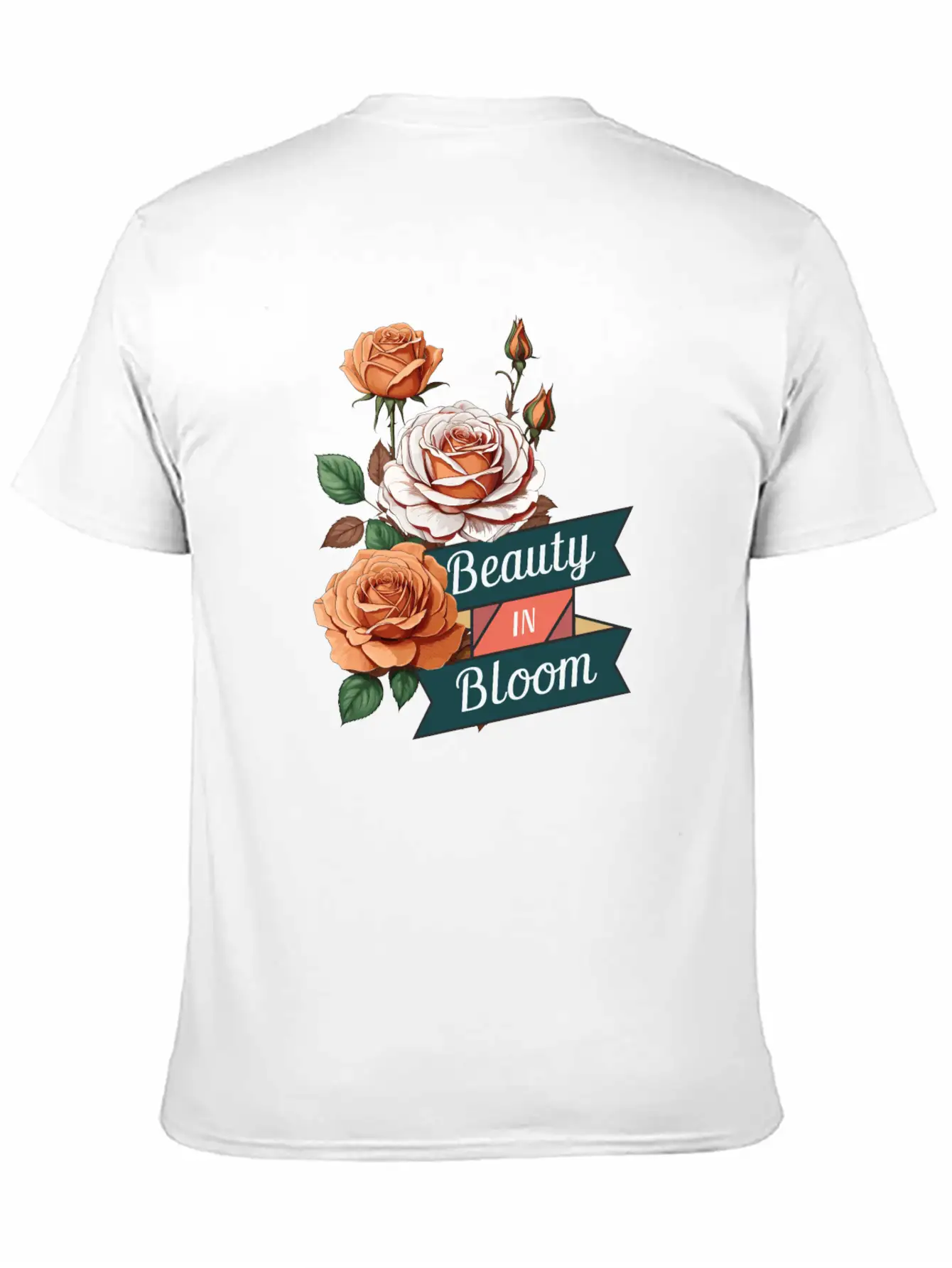 Beauty In Bloom Casual Graphic T-Shirt – Simple And Comfortable Daily Wear