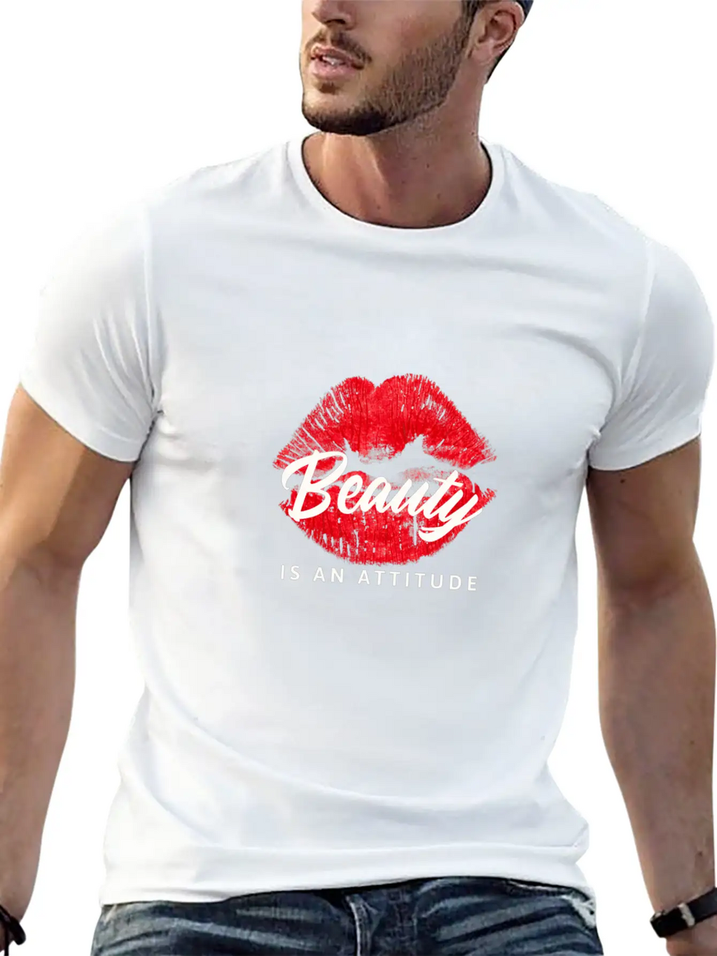 Beauty Is An Attitude Unisex Casual T-Shirt – Clean Design For Daily Comfort