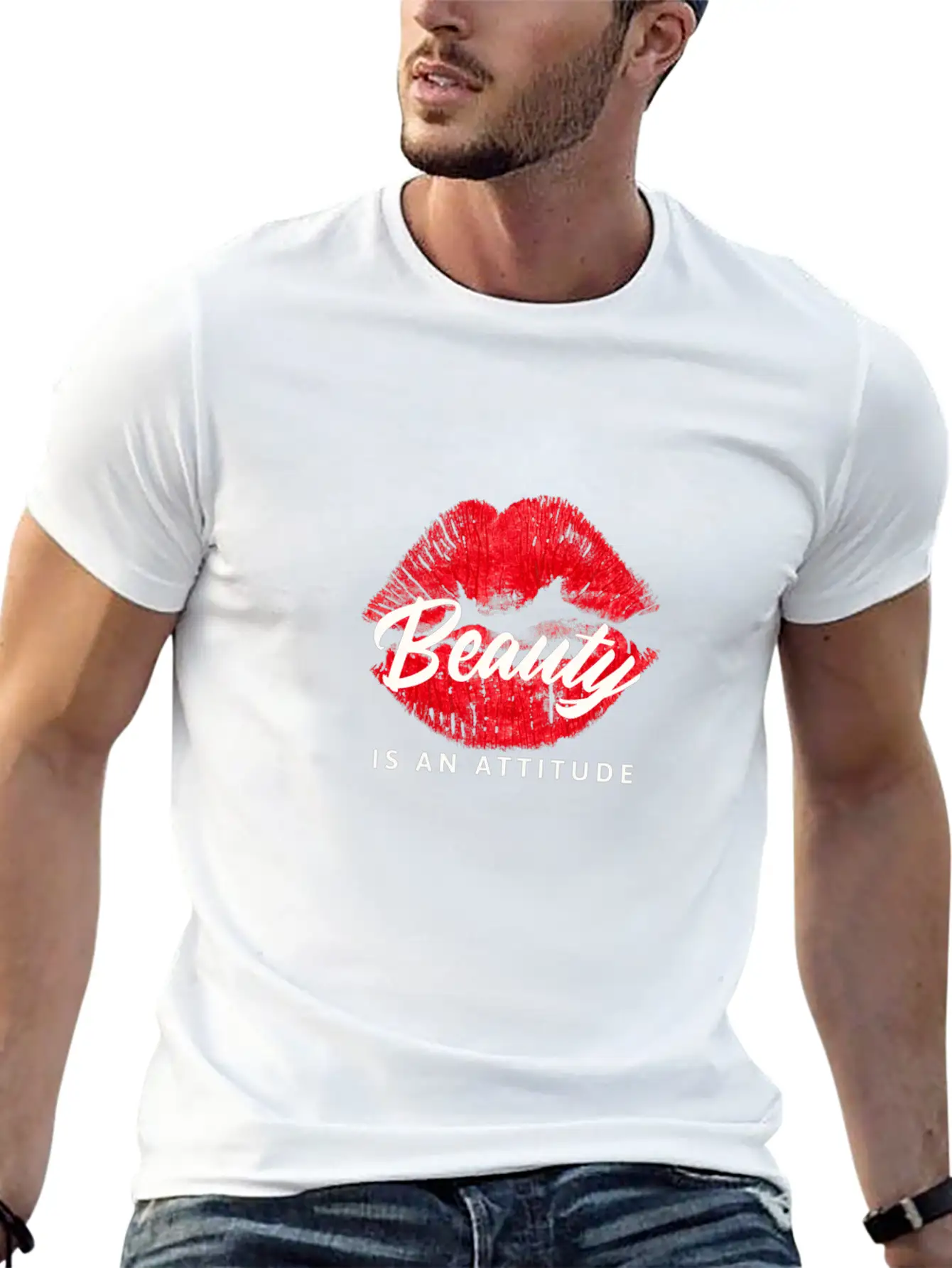 Beauty Is An Attitude Unisex Casual T-Shirt – Clean Design For Daily Comfort