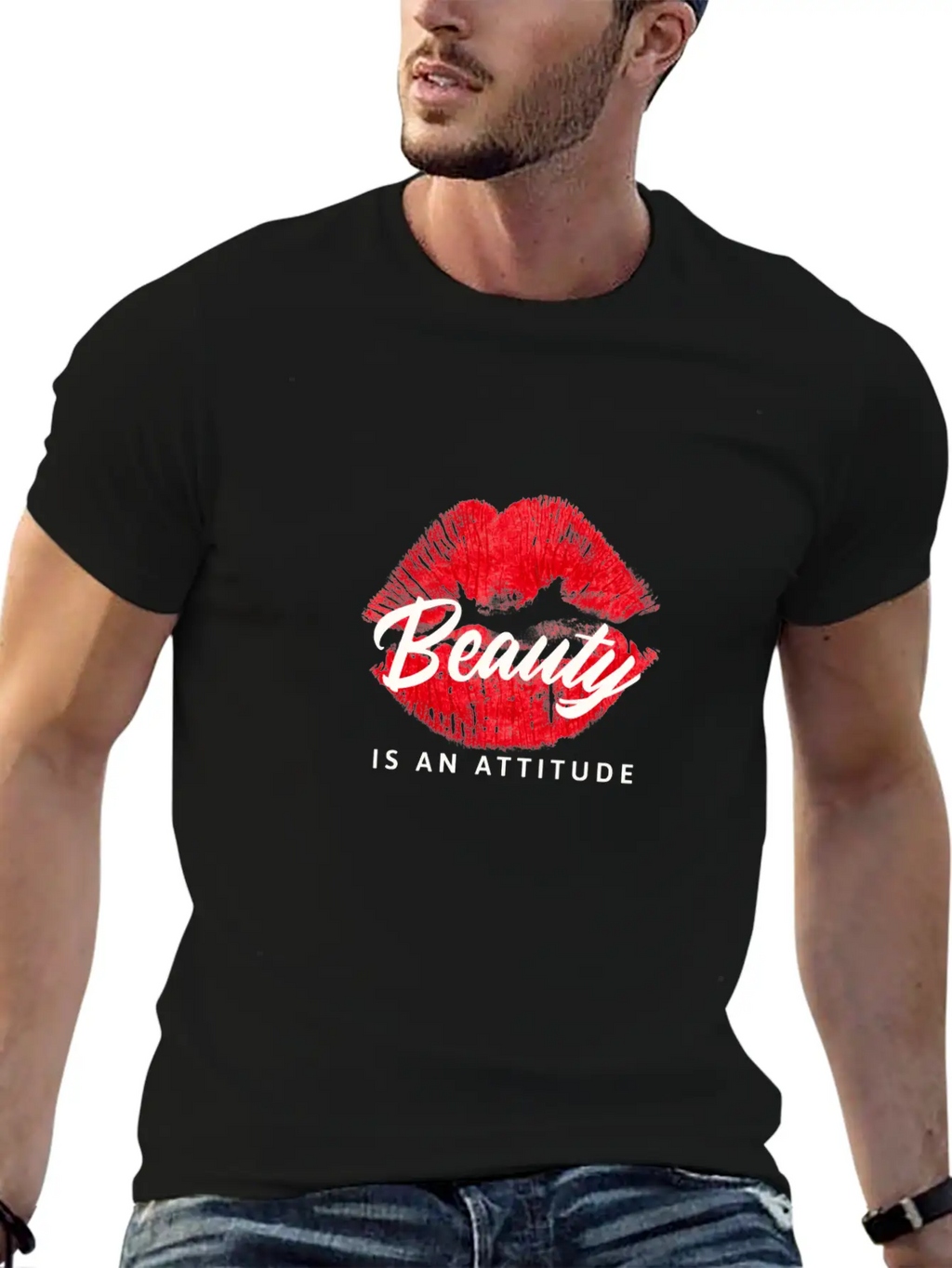 Beauty Is An Attitude Unisex Casual T-Shirt – Clean Design For Daily Comfort