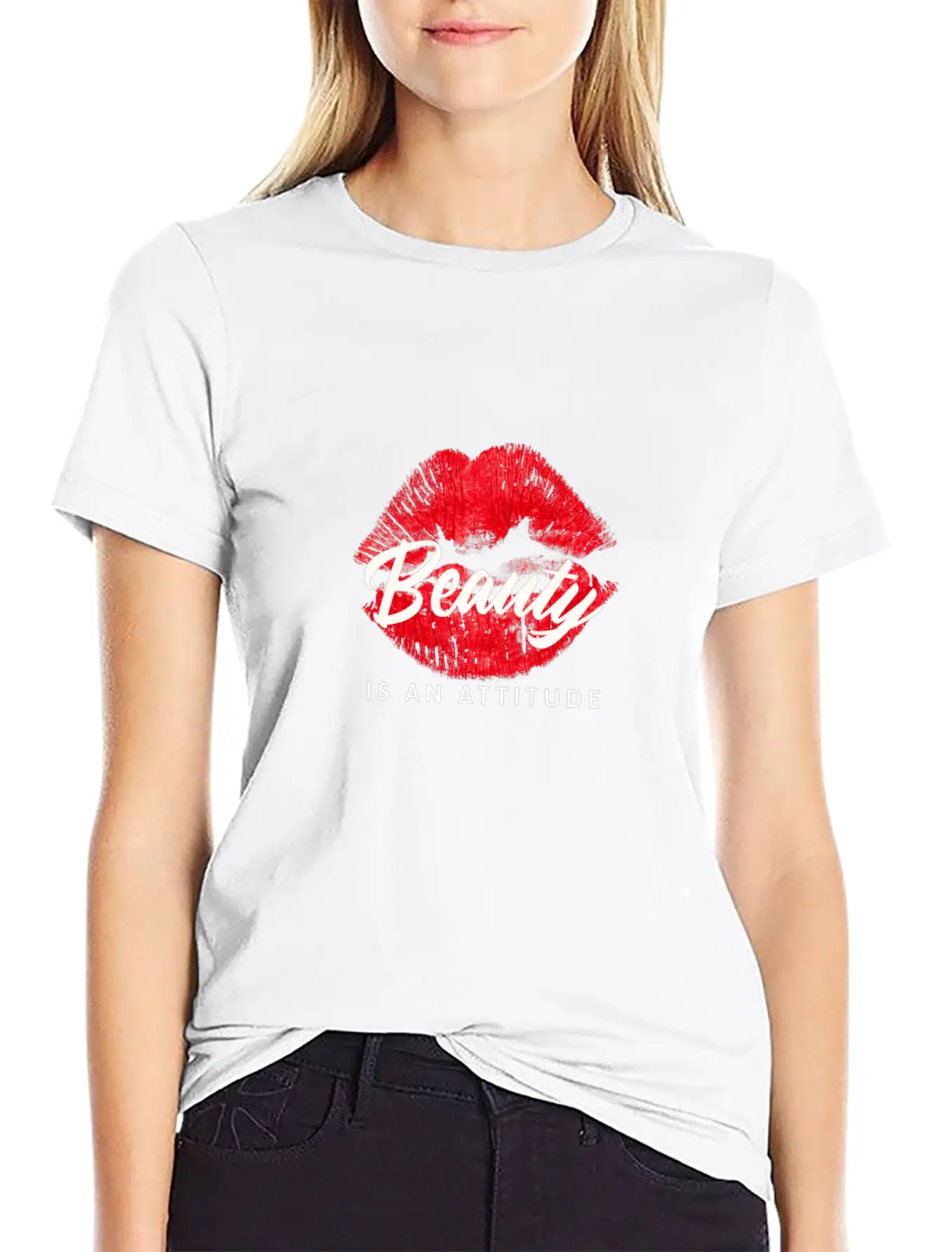 Beauty Is An Attitude Unisex Casual T-Shirt – Clean Design For Daily Comfort