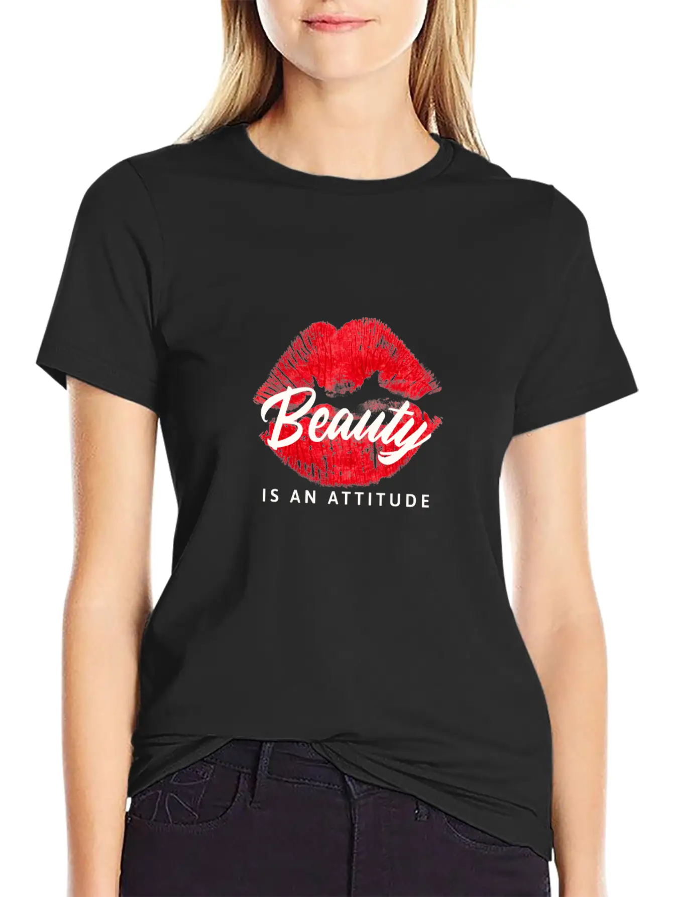 Beauty Is An Attitude Unisex Casual T-Shirt – Clean Design For Daily Comfort