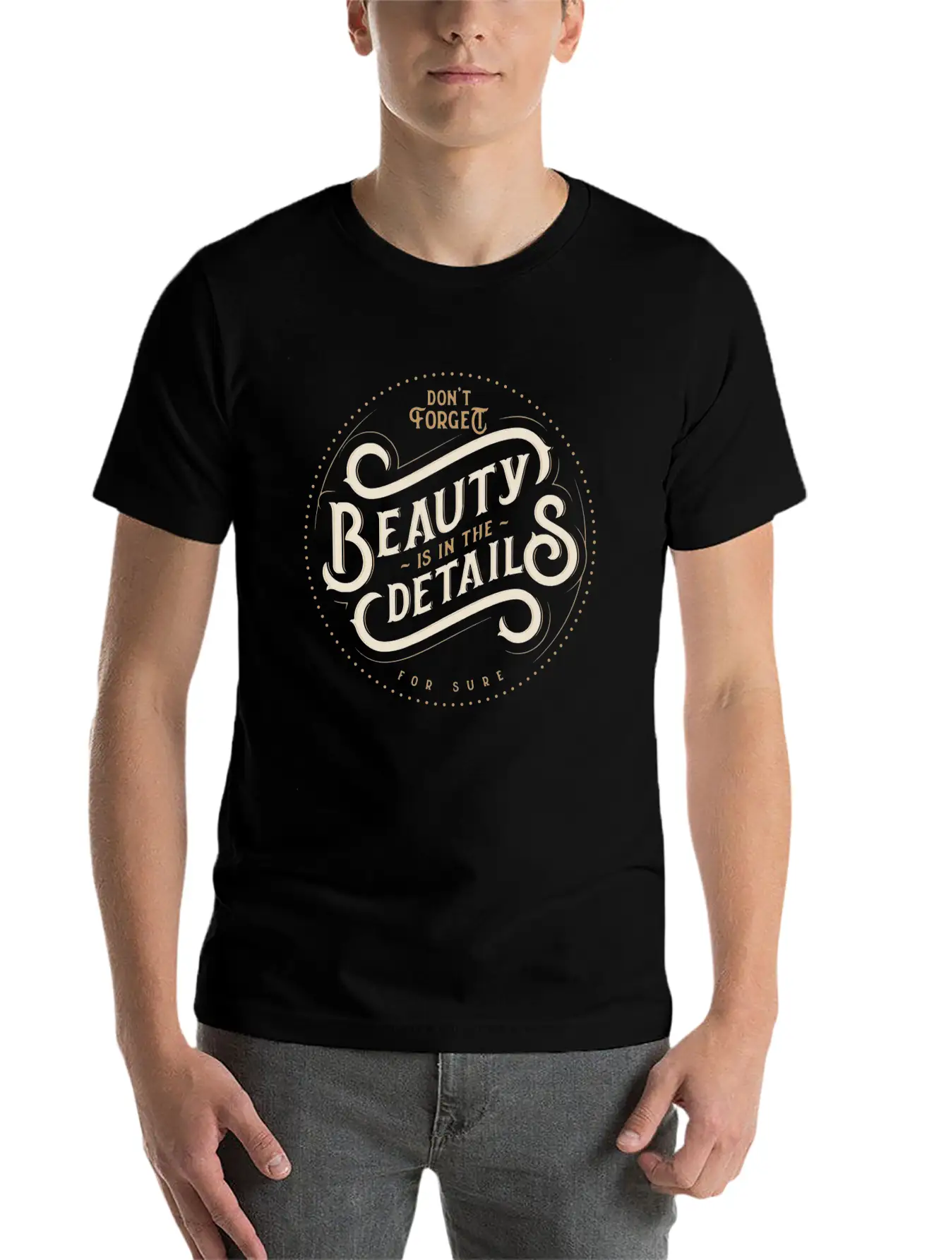Beauty Is In Details Unisex Short Sleeve Soft Cotton T-Shirt – Casual Everyday Wear