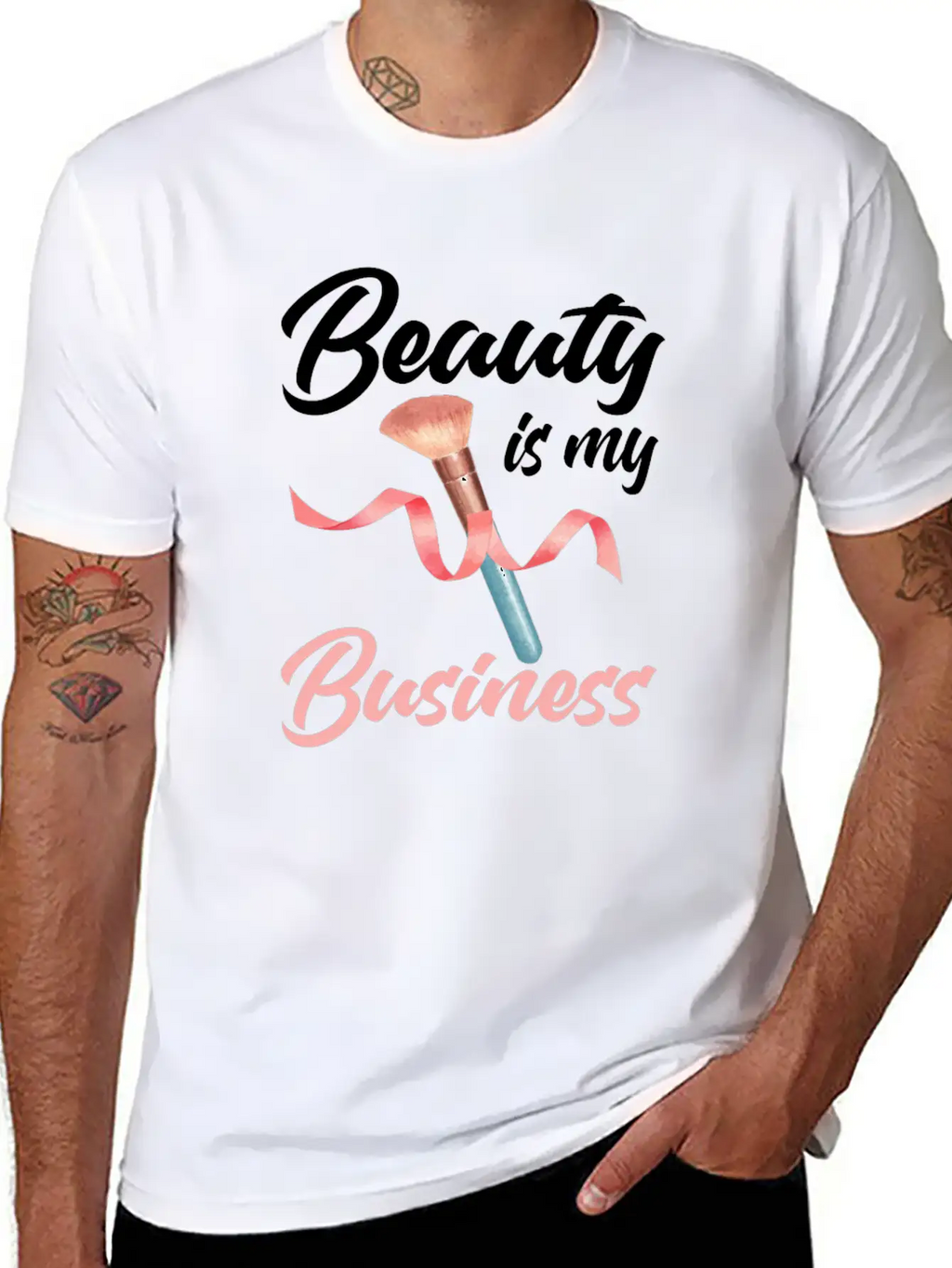 Beauty Is My Business Makeup Artist Beautician Unisex Casual T-Shirt – Clean Design For Daily Comfort