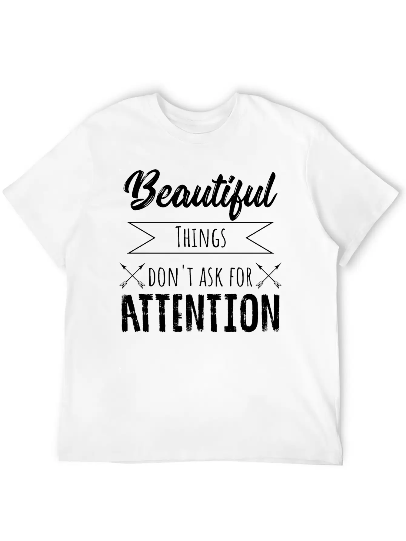 Beauty Saying Casual Graphic T-Shirt – Simple And Comfortable Daily Wear