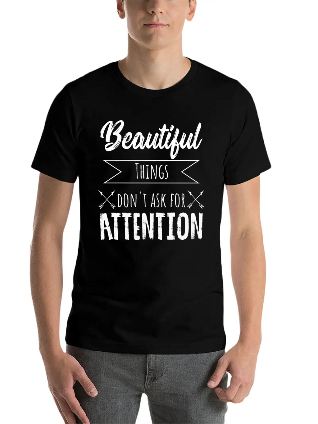 Beauty Saying Casual Graphic T-Shirt – Simple And Comfortable Daily Wear