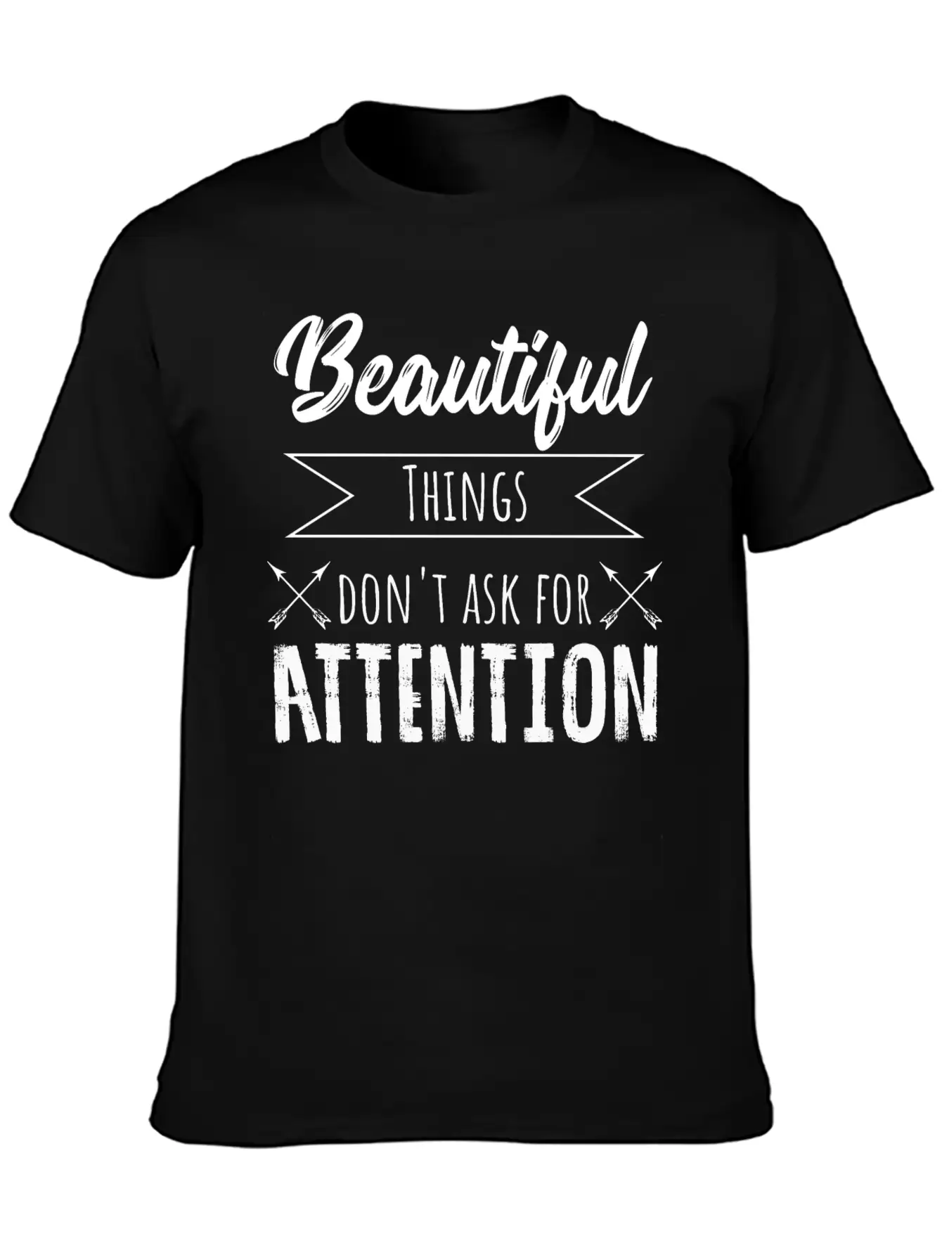 Beauty Saying Casual Graphic T-Shirt – Simple And Comfortable Daily Wear