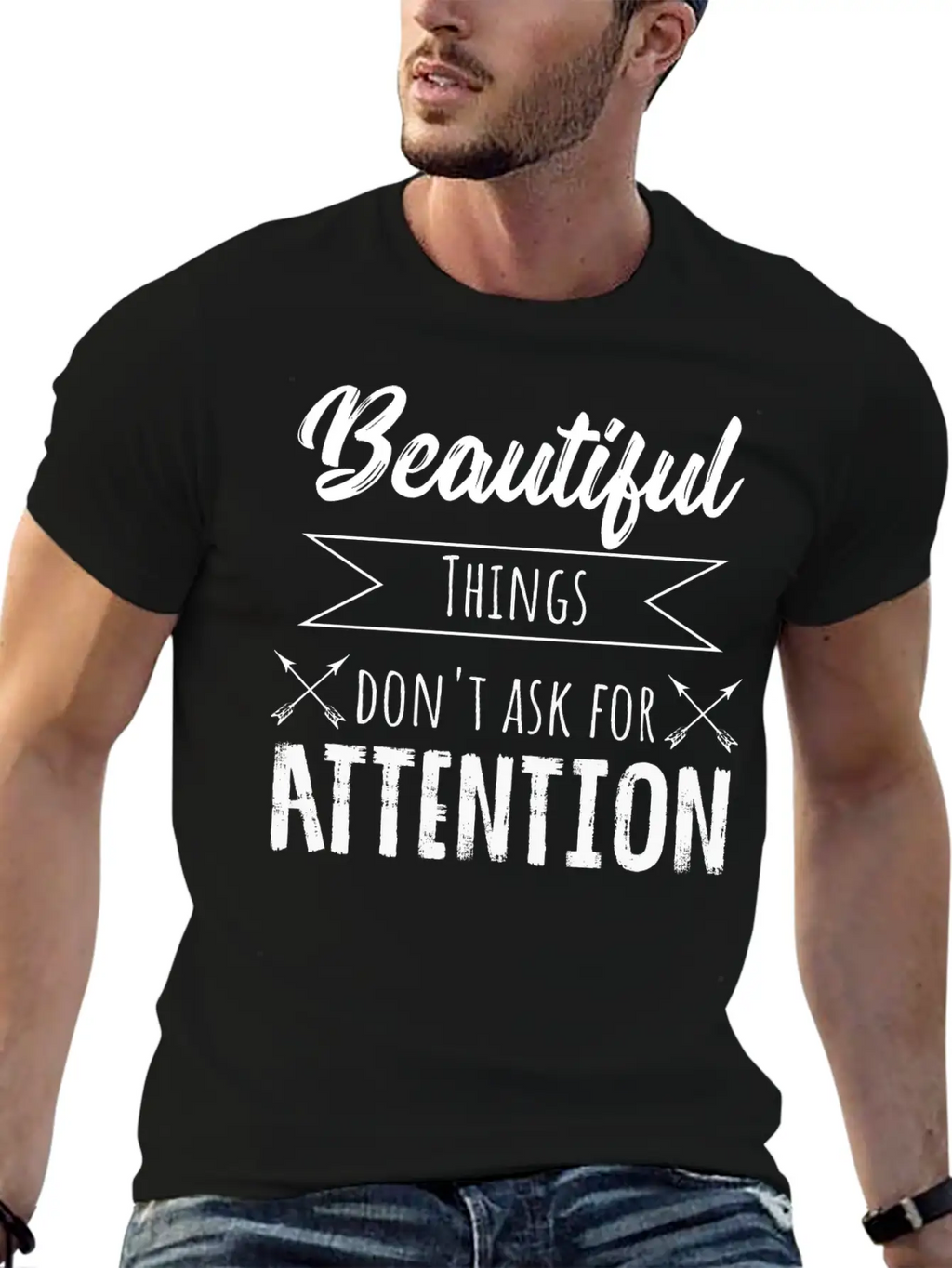 Beauty Saying Casual Graphic T-Shirt – Simple And Comfortable Daily Wear