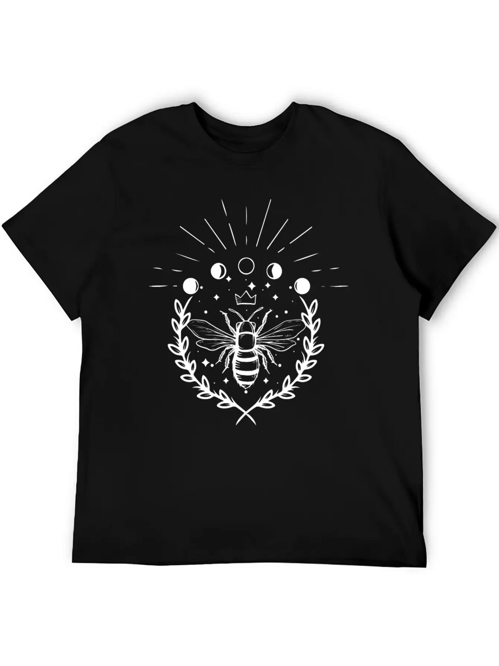 Bee, Bees Moon Phases, Moon, Beekeeping Classic Fit Graphic Tee For Daily Comfort – Unisex Cotton Shirt