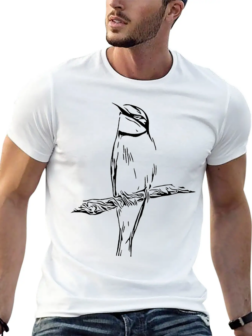 Bee-eater Bird Classic Fit Graphic Tee For Daily Comfort – Unisex Cotton Shirt