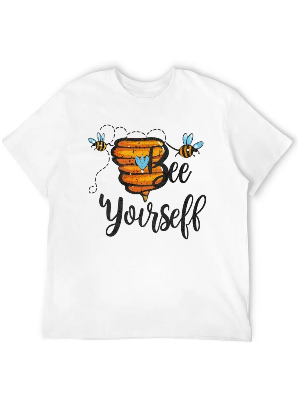 Bee Yourself Classic Fit Graphic Tee For Daily Comfort – Unisex Cotton Shirt