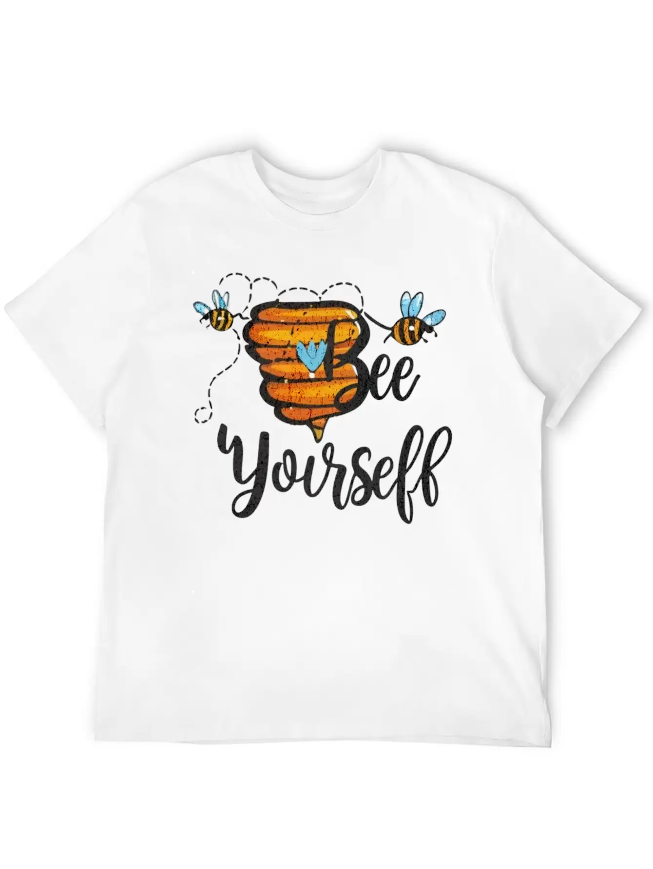 Bee Yourself Classic Fit Graphic Tee For Daily Comfort – Unisex Cotton Shirt