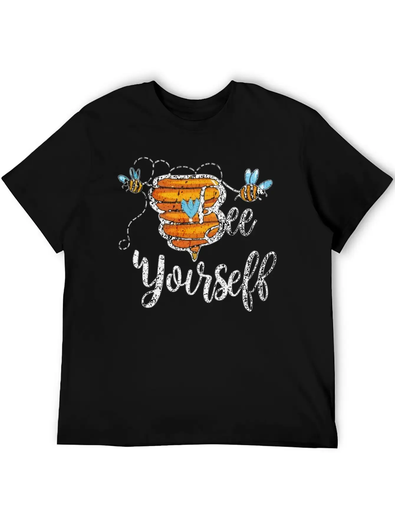 Bee Yourself Classic Fit Graphic Tee For Daily Comfort – Unisex Cotton Shirt