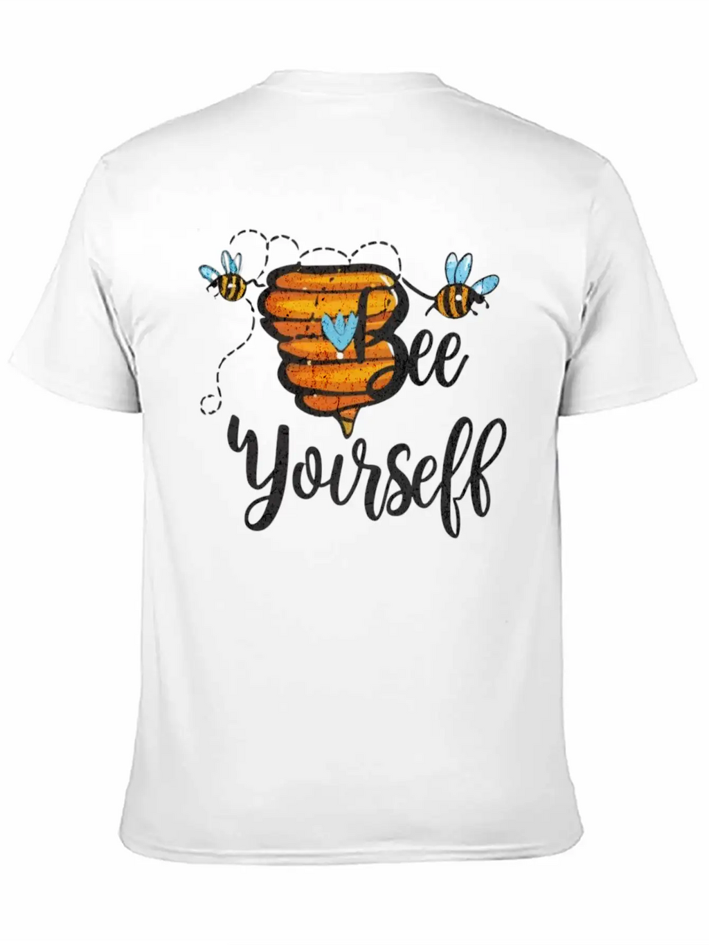Bee Yourself Classic Fit Graphic Tee For Daily Comfort – Unisex Cotton Shirt