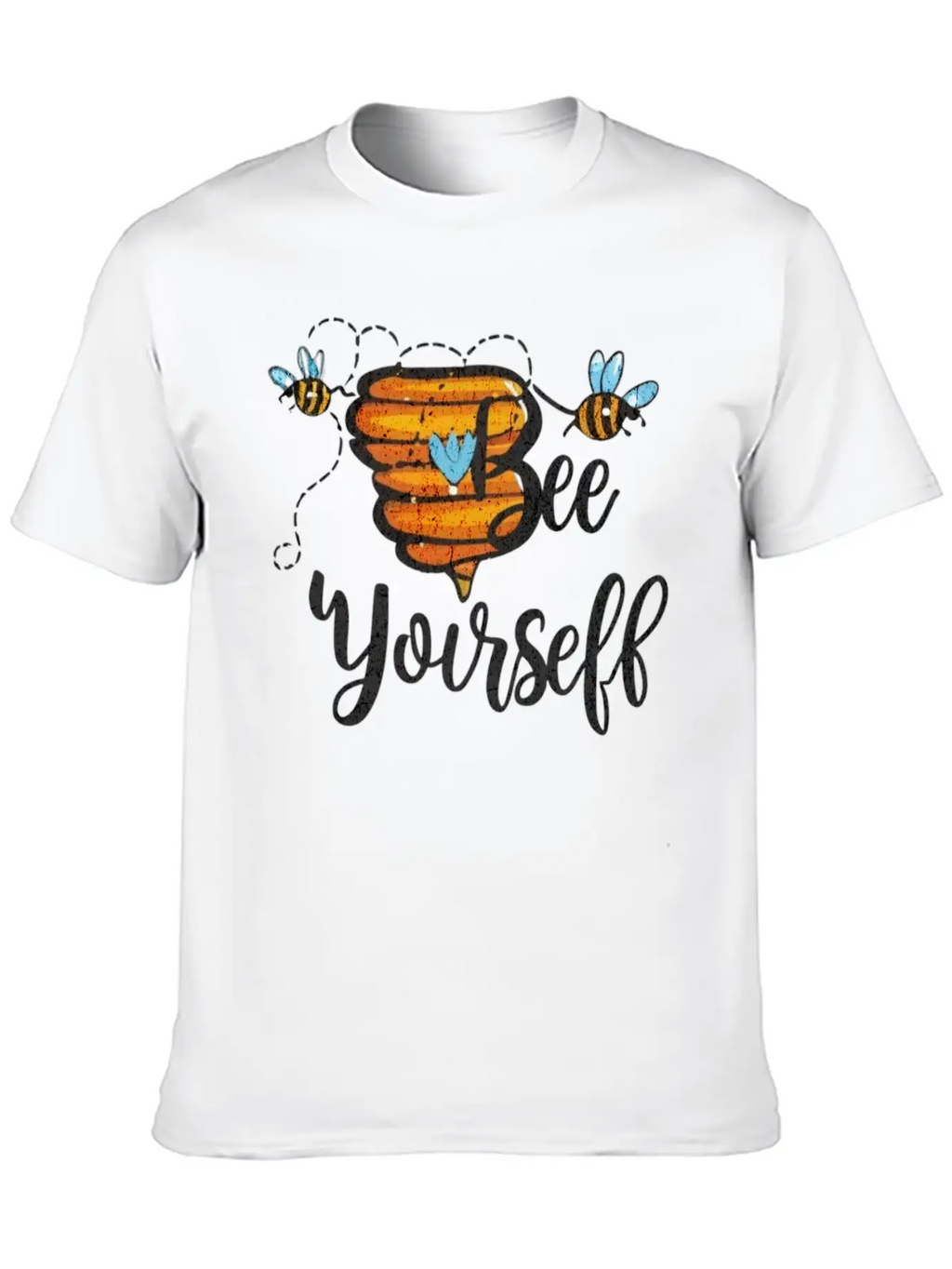 Bee Yourself Classic Fit Graphic Tee For Daily Comfort – Unisex Cotton Shirt