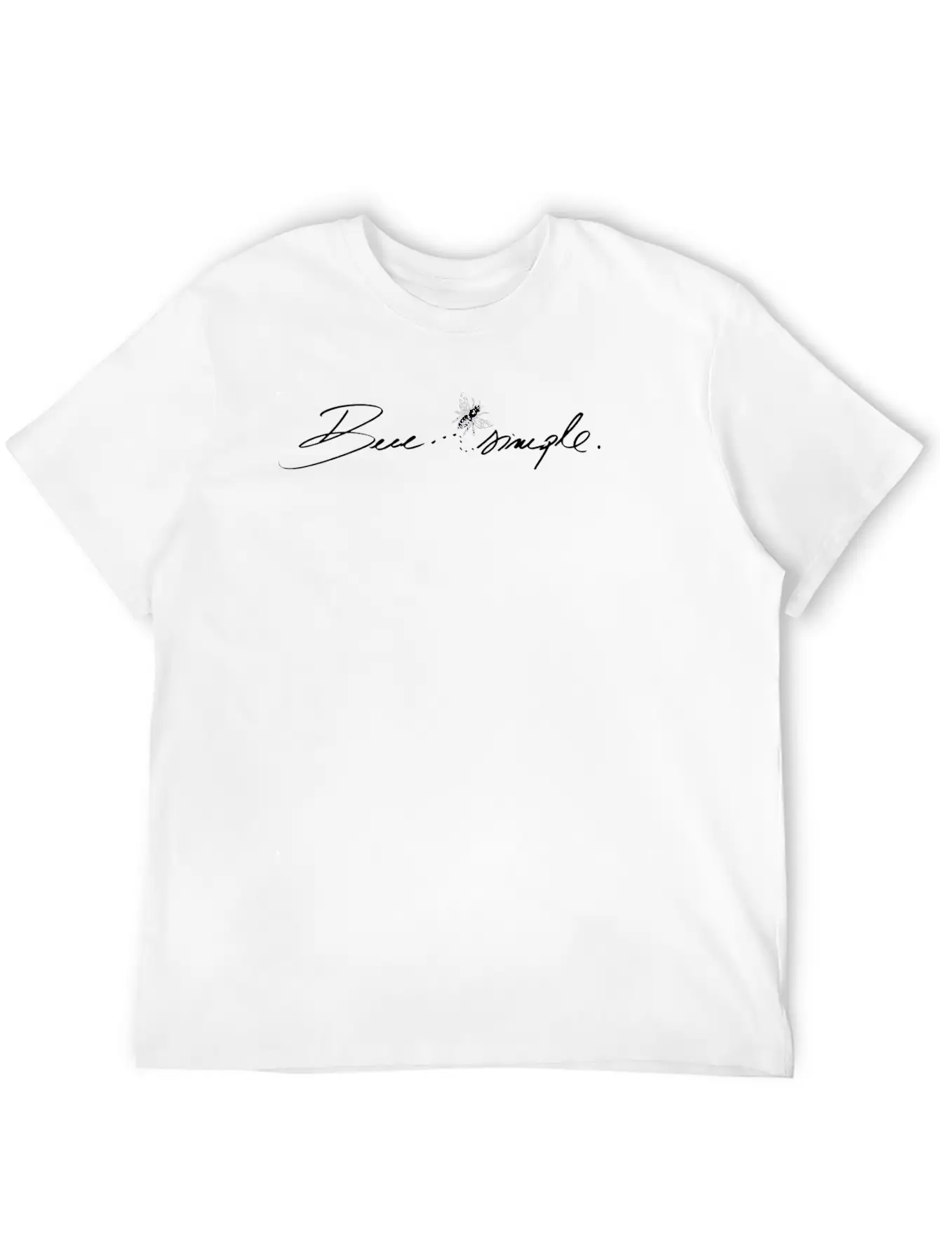 Beee Simple Original Black Unisex Casual T-Shirt – Clean Design For Daily Comfort