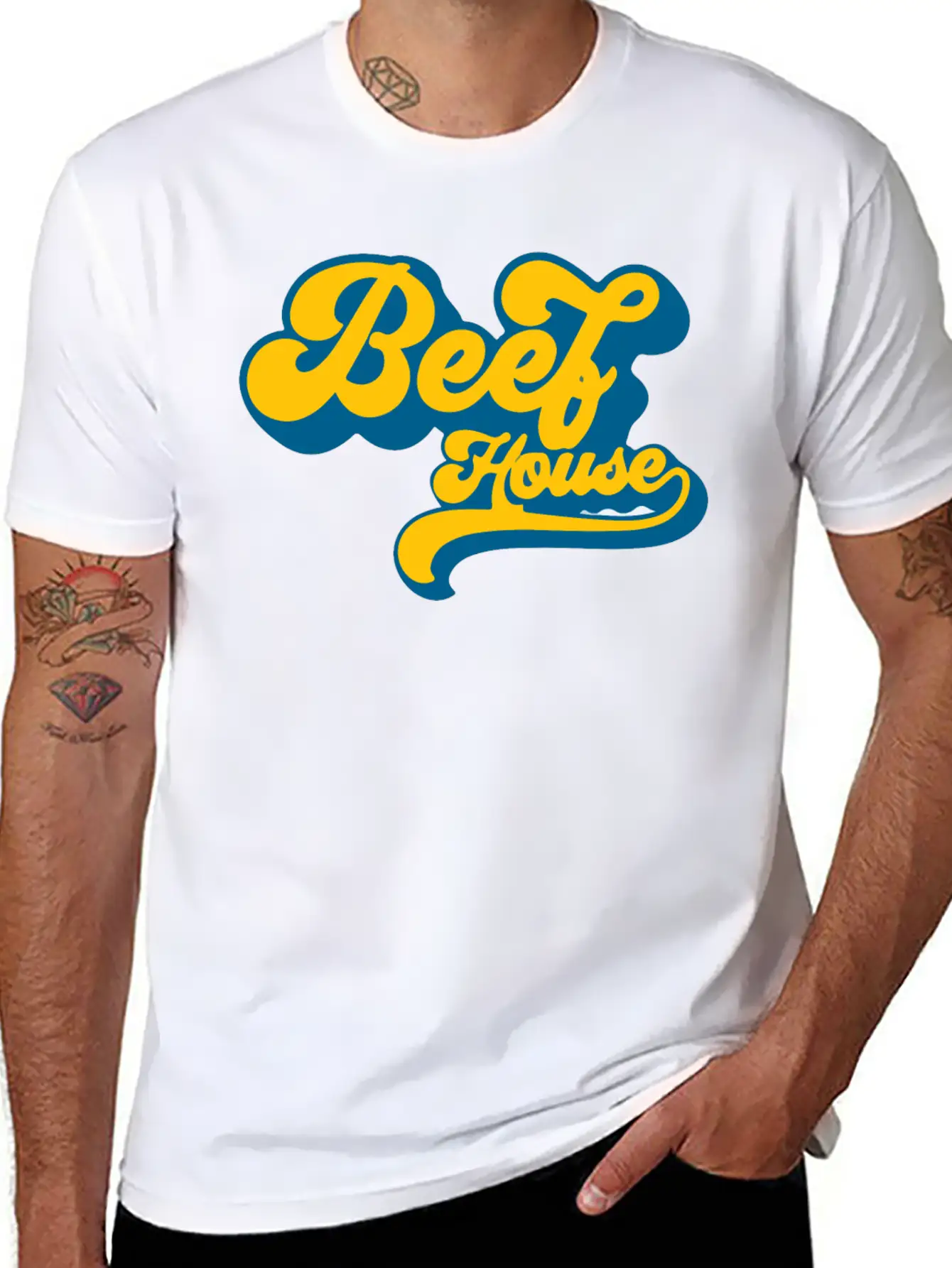 Beef House Casual Graphic T-Shirt – Simple And Comfortable Daily Wear