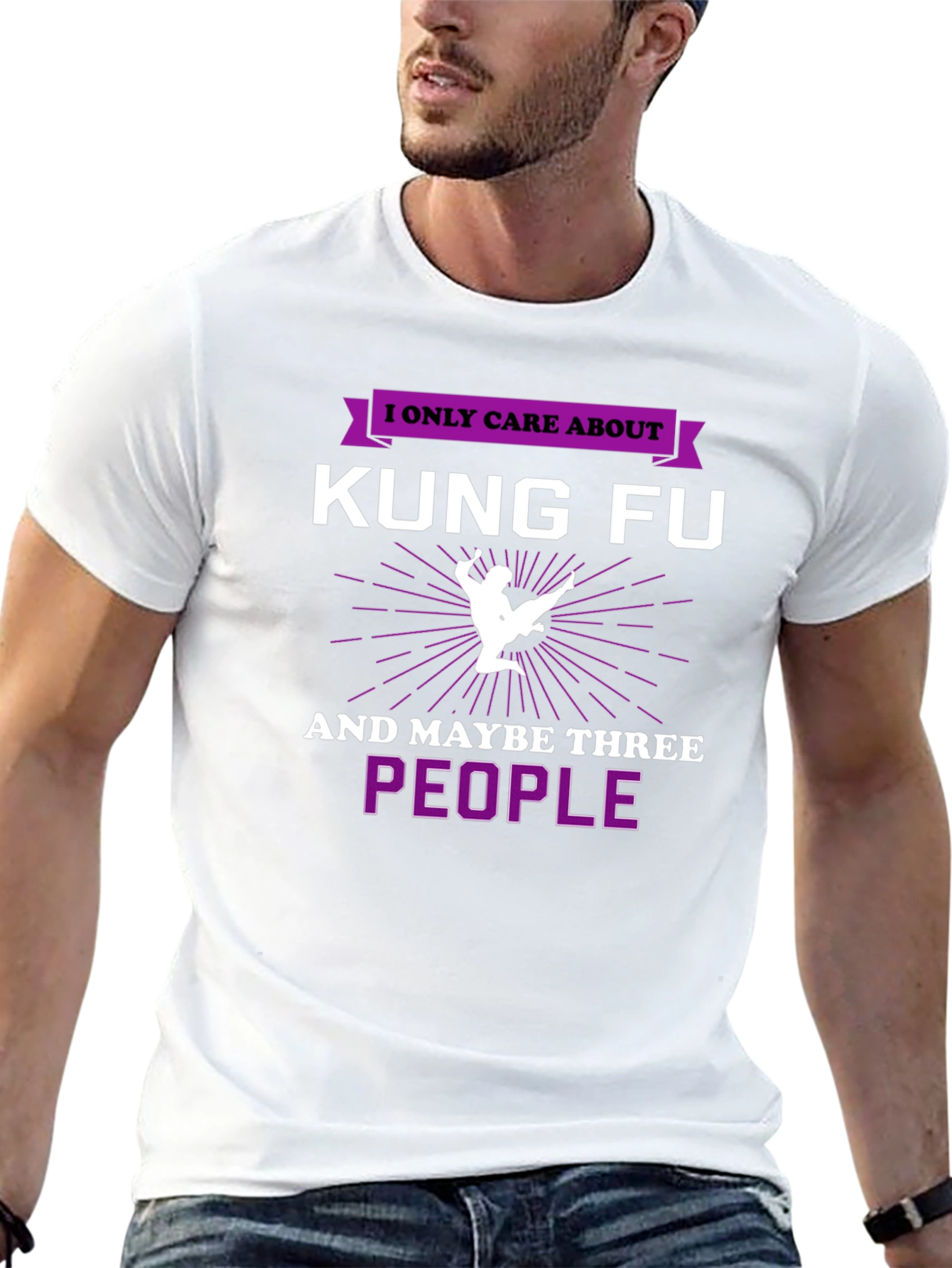 Kung Fu T-Shirt - I Only Care About Kung Fu