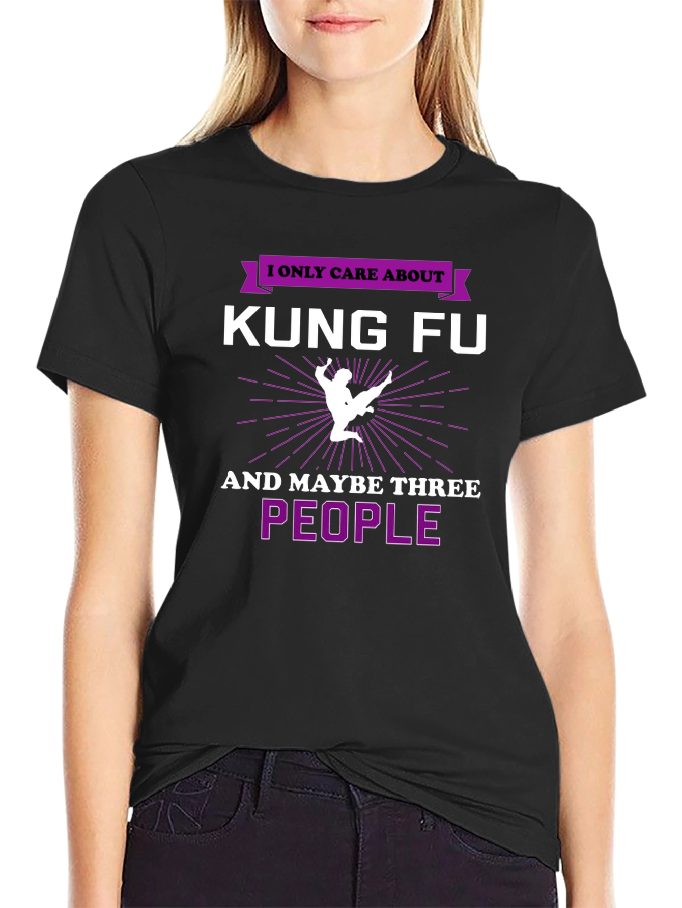 Kung Fu T-Shirt - I Only Care About Kung Fu
