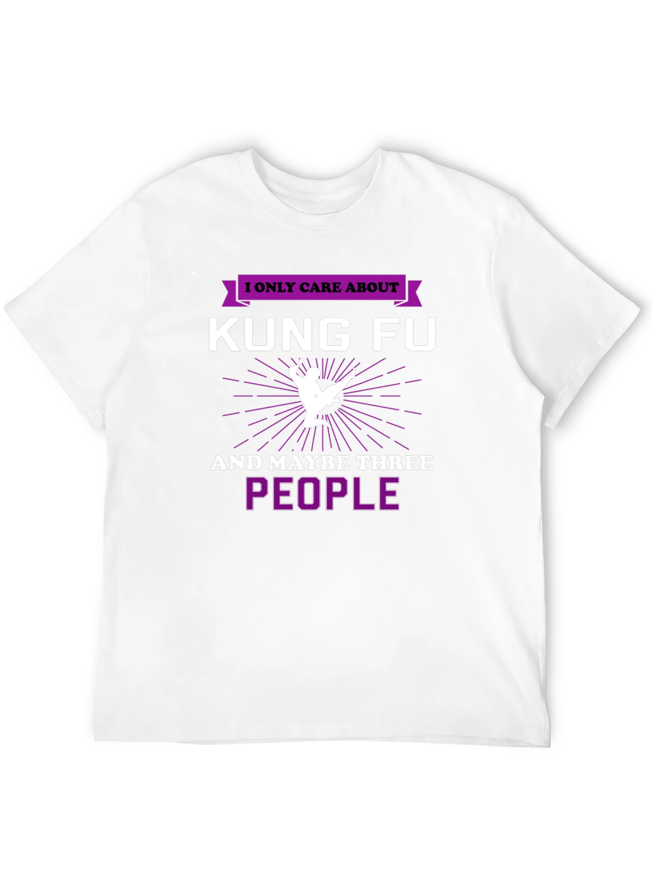 Kung Fu T-Shirt - I Only Care About Kung Fu