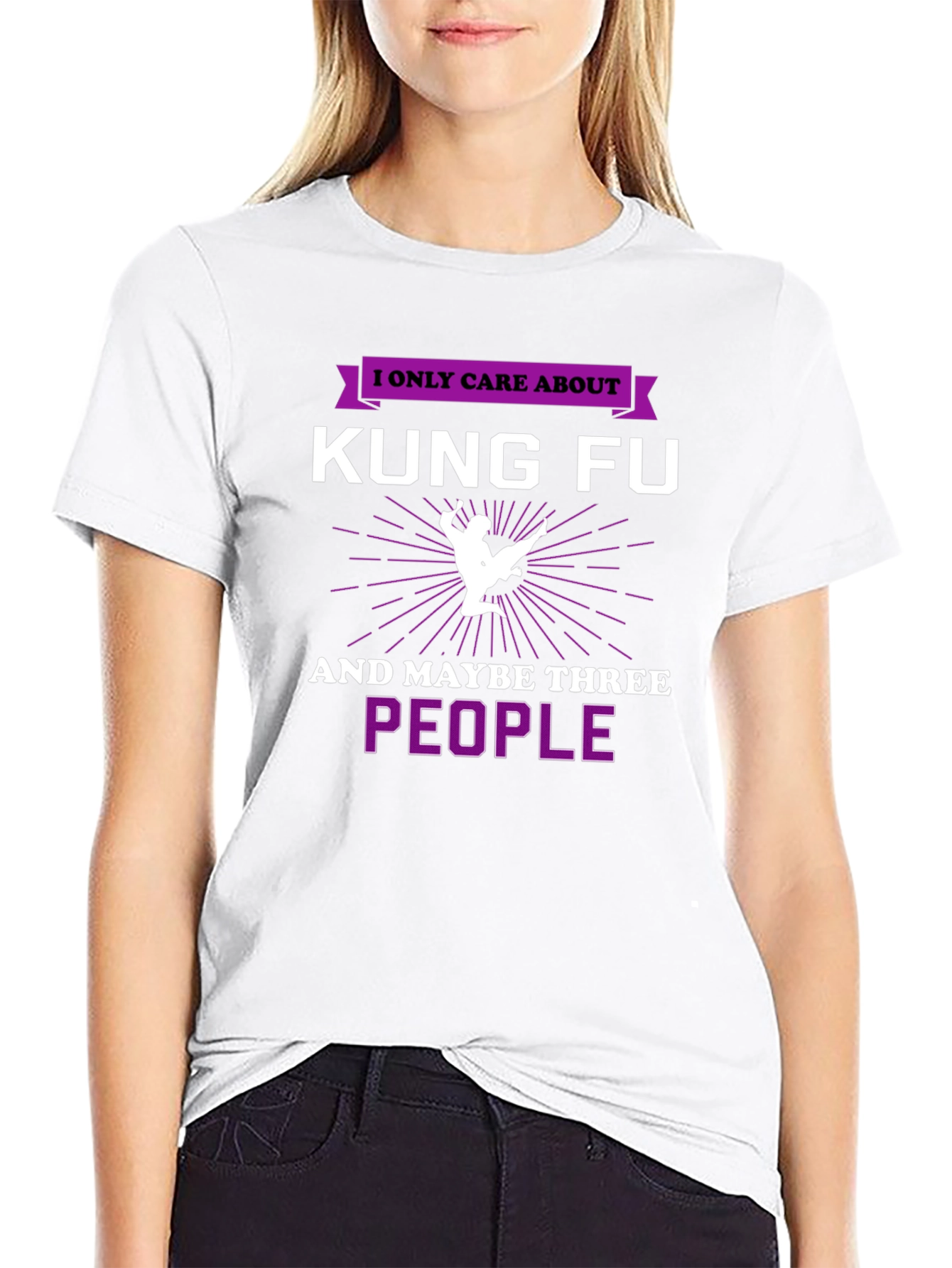 Kung Fu T-Shirt - I Only Care About Kung Fu
