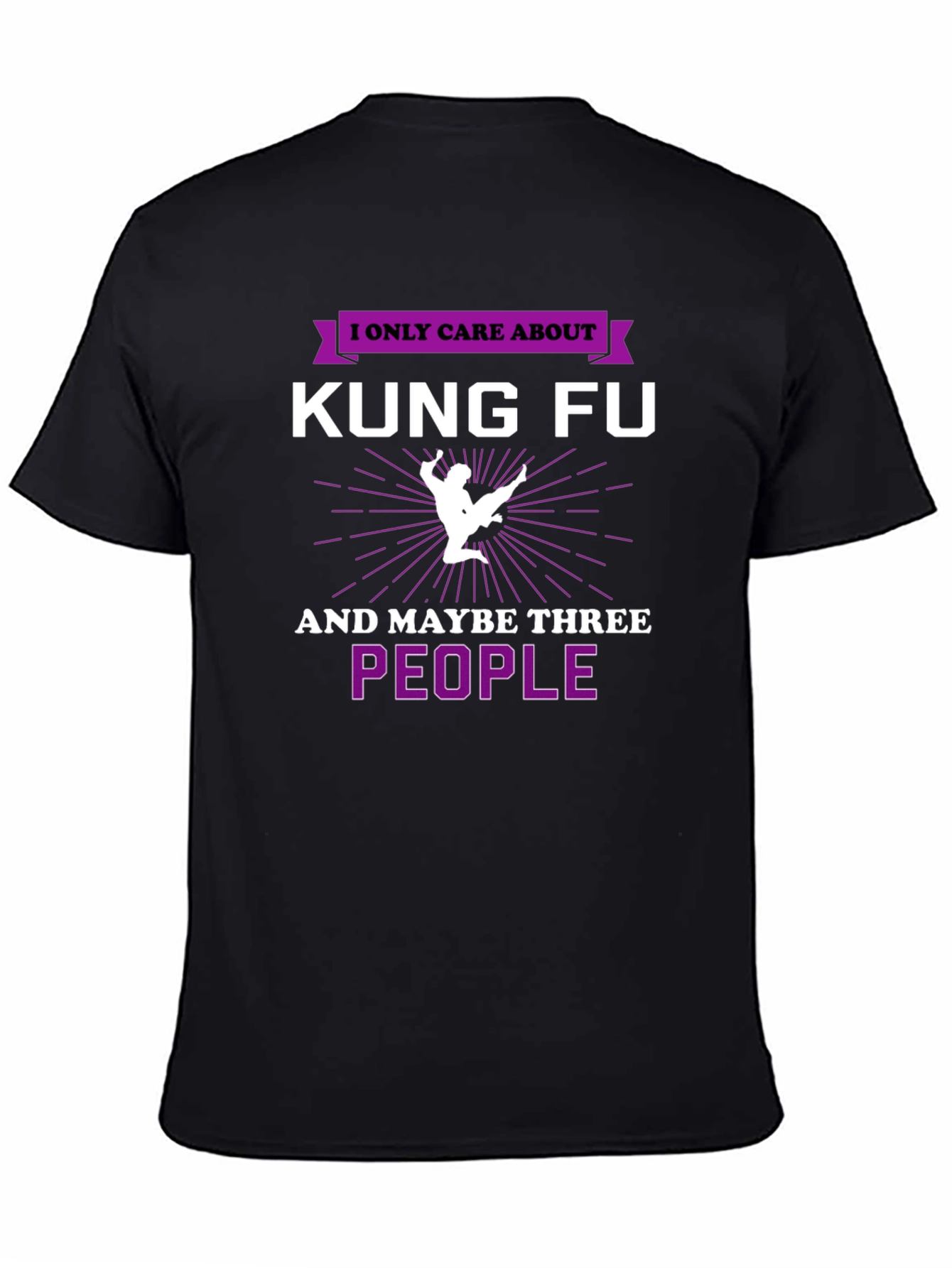Kung Fu T-Shirt - I Only Care About Kung Fu