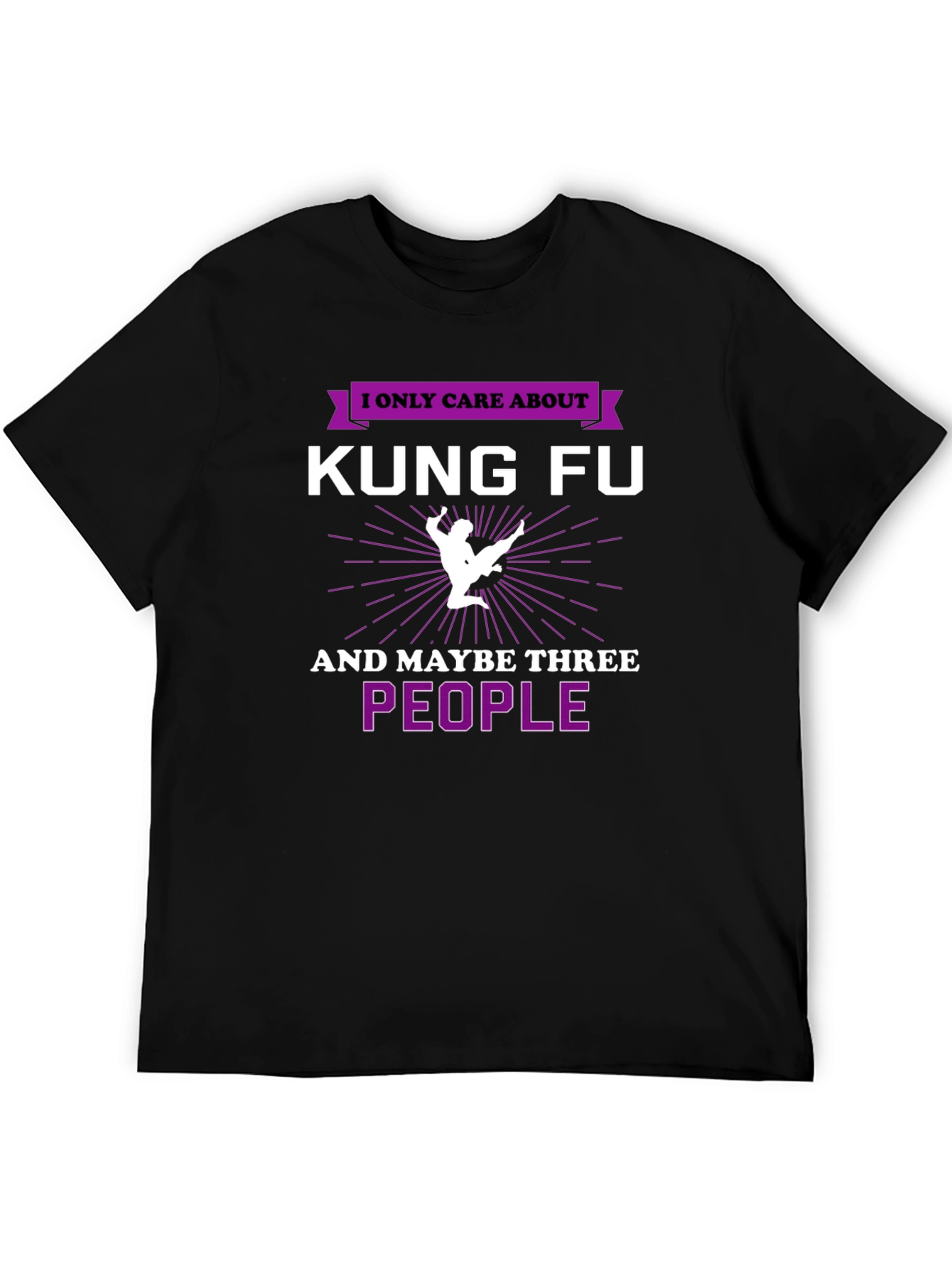 Kung Fu T-Shirt - I Only Care About Kung Fu