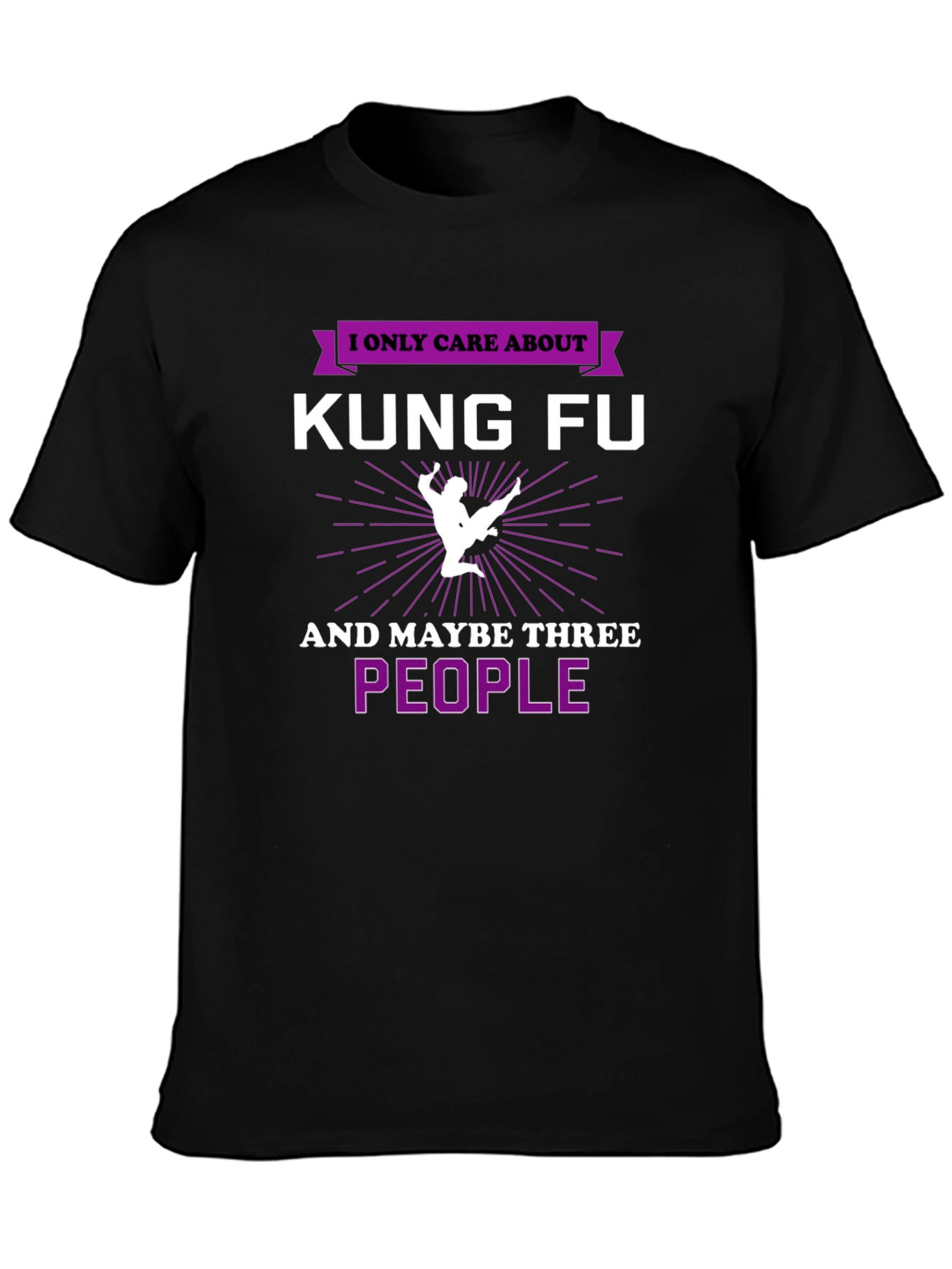 Kung Fu T-Shirt - I Only Care About Kung Fu