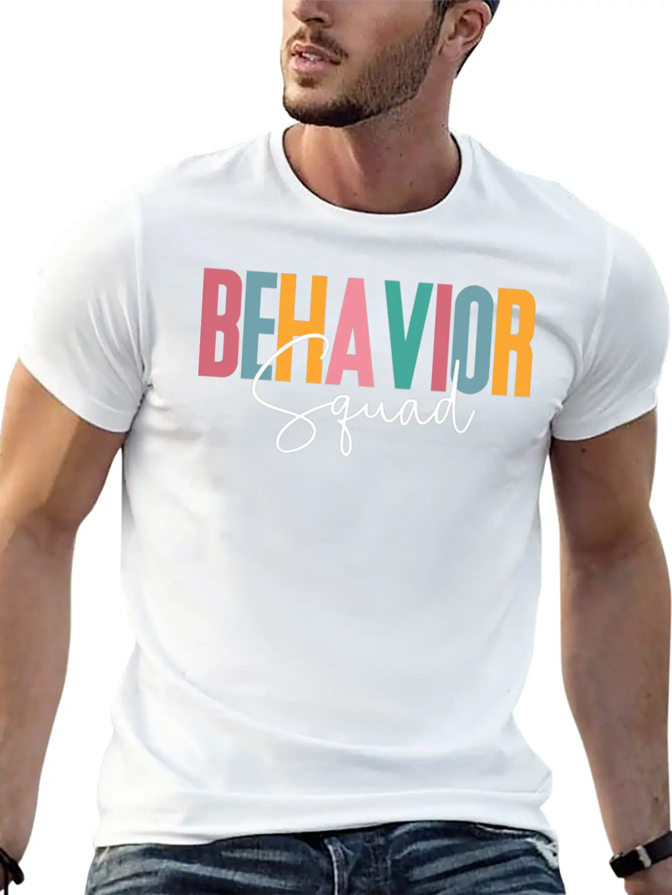 Behavior Squad, Behavioral, Analyst Bcba Breathable Soft Cotton T-Shirt – Timeless Casual Look