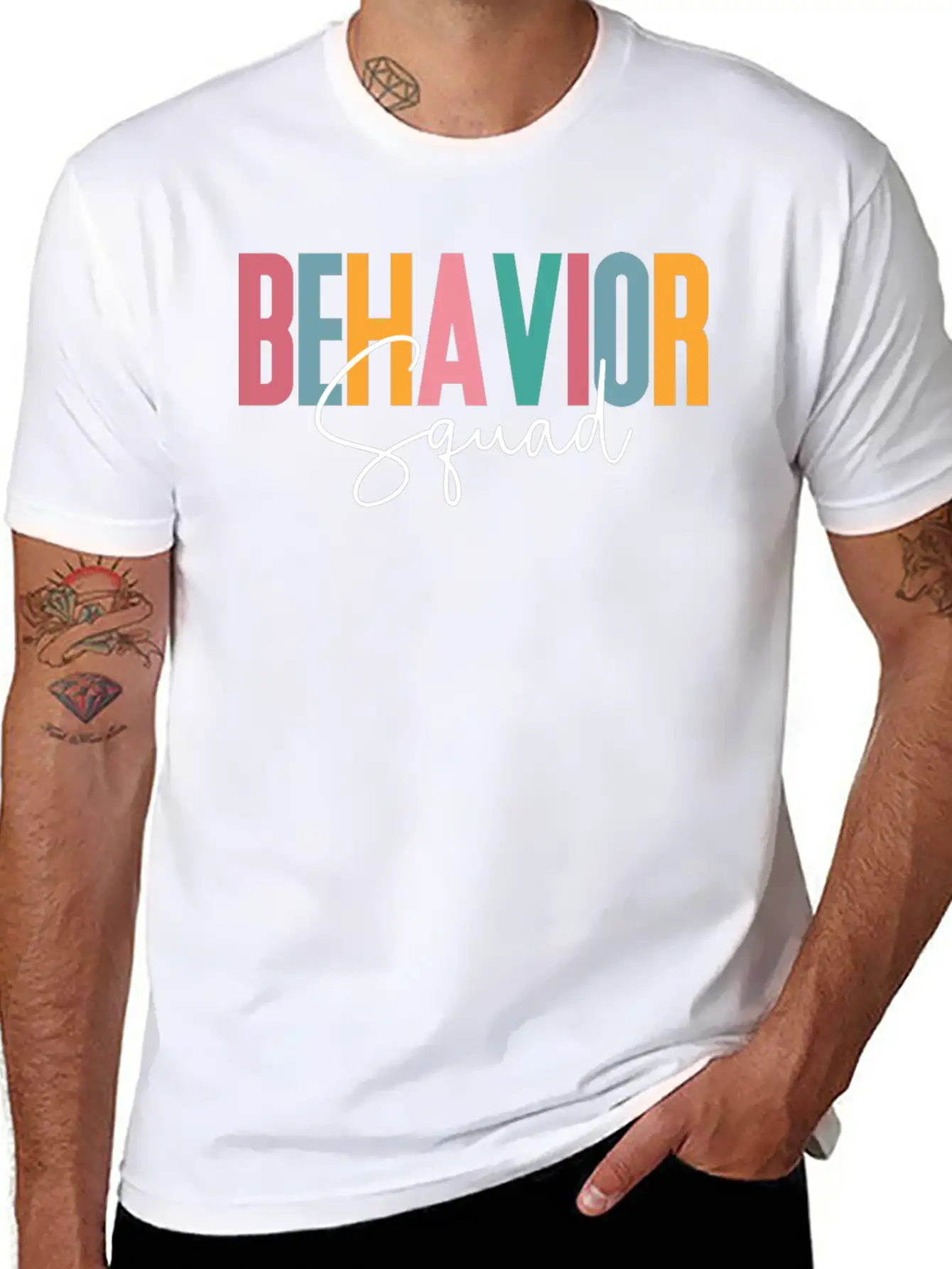 Behavior Squad, Behavioral, Analyst Bcba Breathable Soft Cotton T-Shirt – Timeless Casual Look
