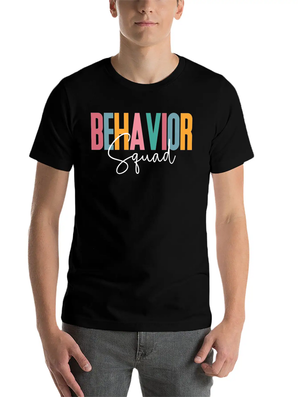 Behavior Squad, Behavioral, Analyst Bcba Breathable Soft Cotton T-Shirt – Timeless Casual Look